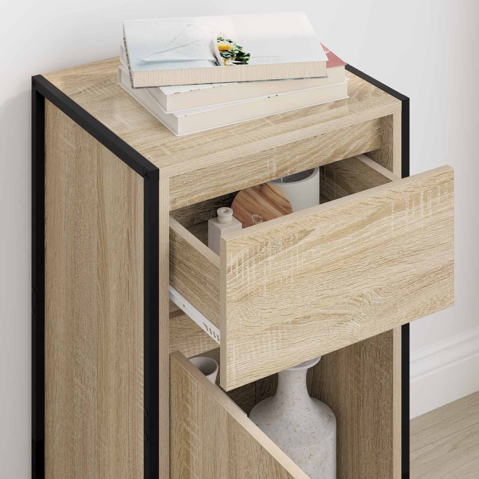 Buffet avec tiroir Sonoma 81 x 36 x 150.5 cm Bois d'ingénierie - XIOS