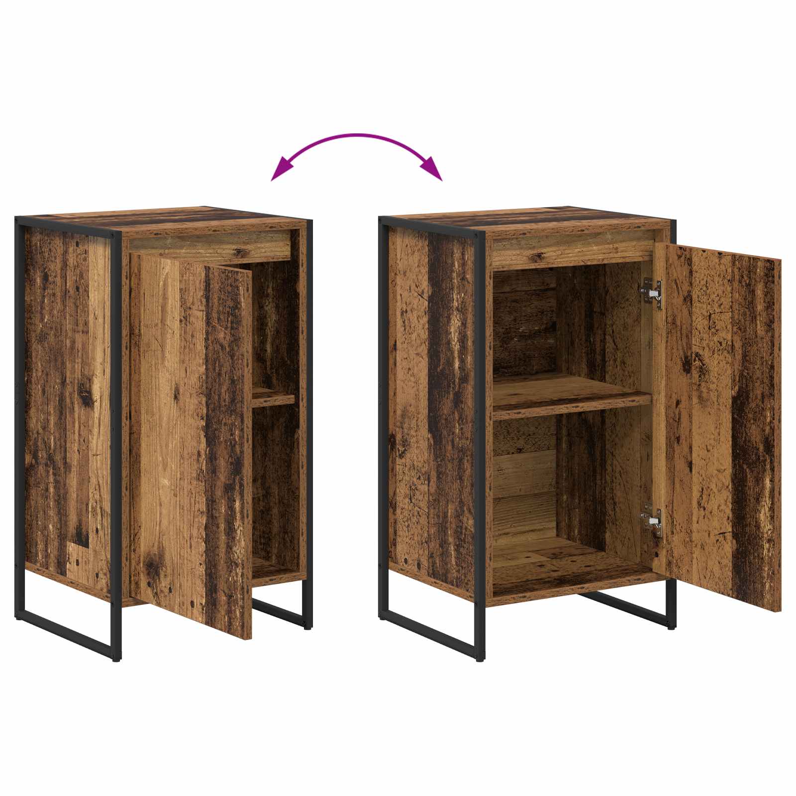 Buffet Bois Ancien 43 x 36 x 75,5 cm Bois d'ingénierie - XIOS