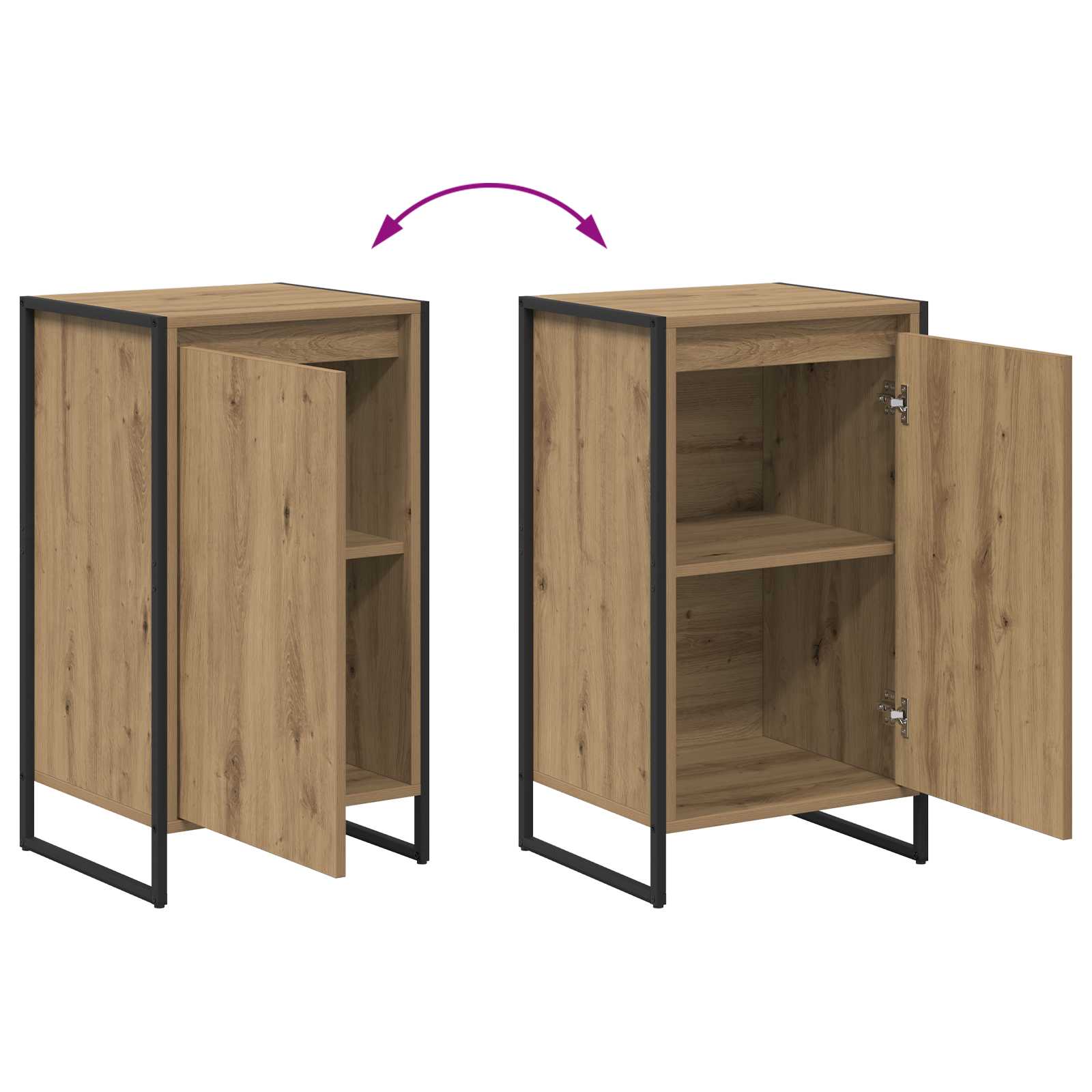 Buffet Chêne artisan 43 x 36 x 75,5 cm Bois d'ingénierie - XIOS