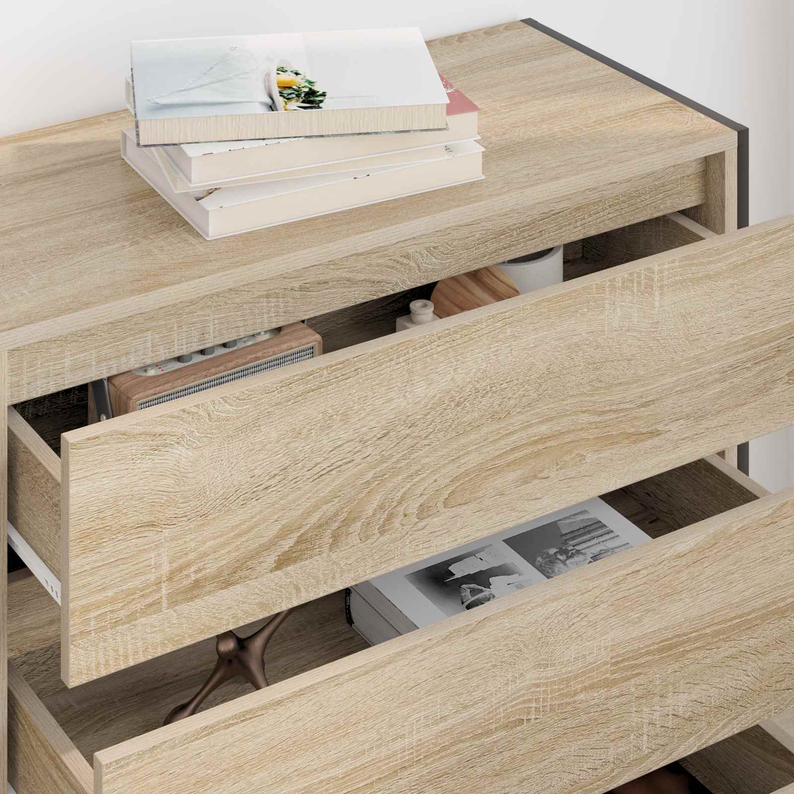 Buffet avec tiroir Sonoma 79 x 36 x 75.5 cm Bois d'ingénierie - XIOS