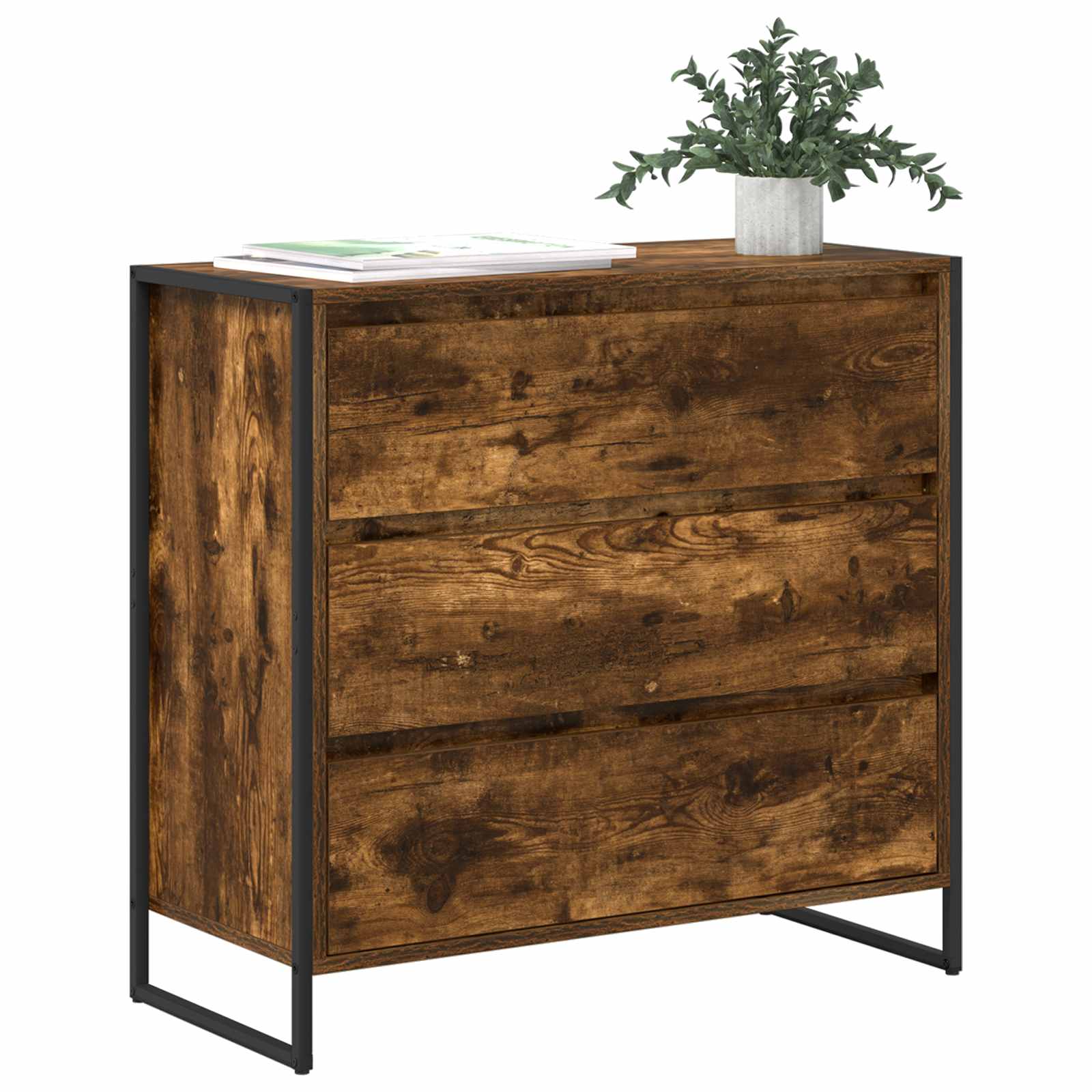 Buffet Chêne Fumé 79 x 36 x 75.5 cm Bois d'ingénierie - XIOS