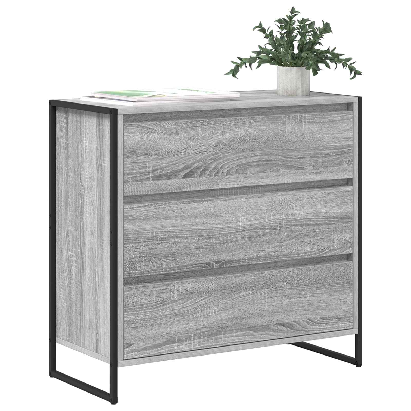 Buffet Gris Sonoma 79 x 36 x 75.5 cm Bois d'ingénierie - XIOS