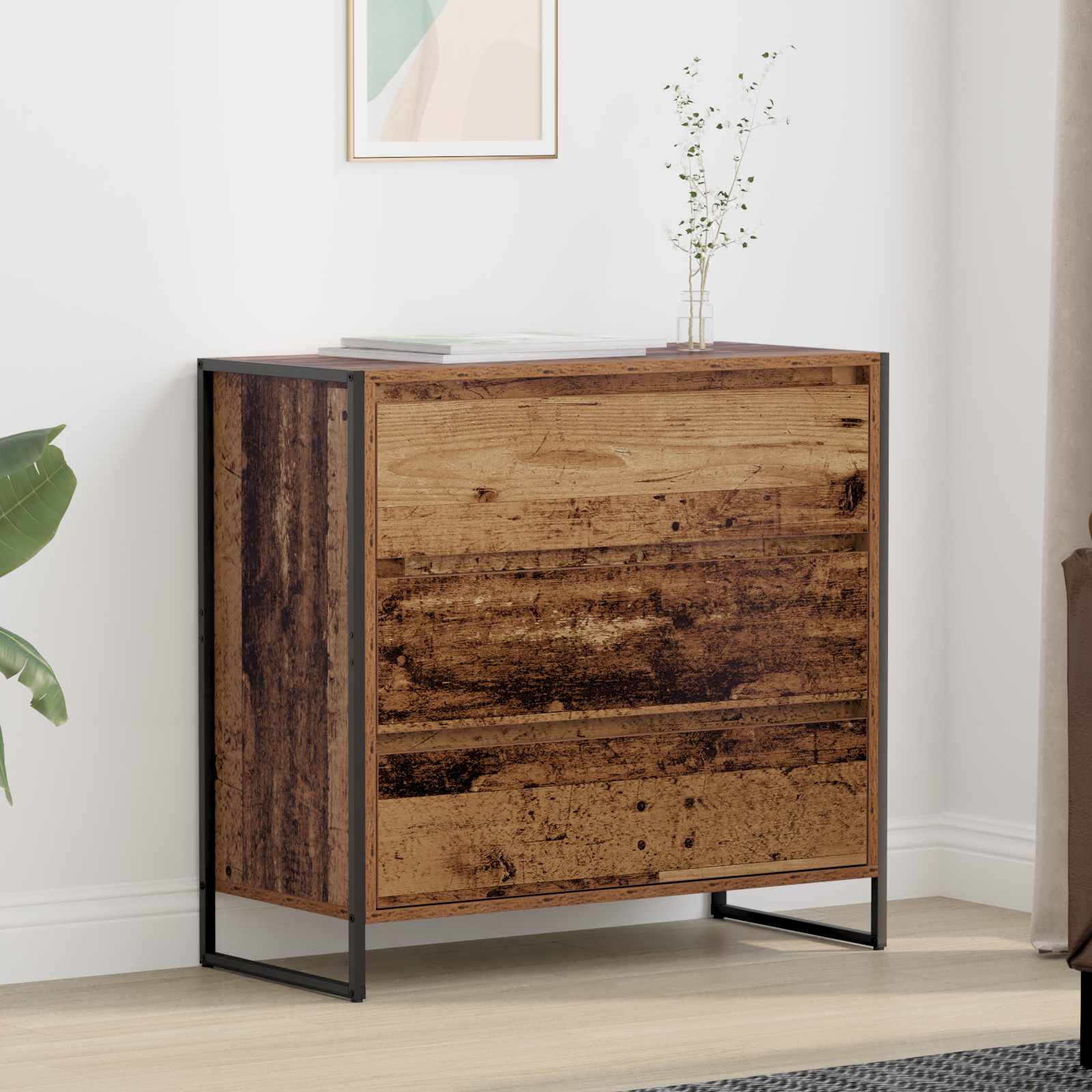 Buffet Bois Ancien 79 x 36 x 75.5 cm Bois d'ingénierie - XIOS