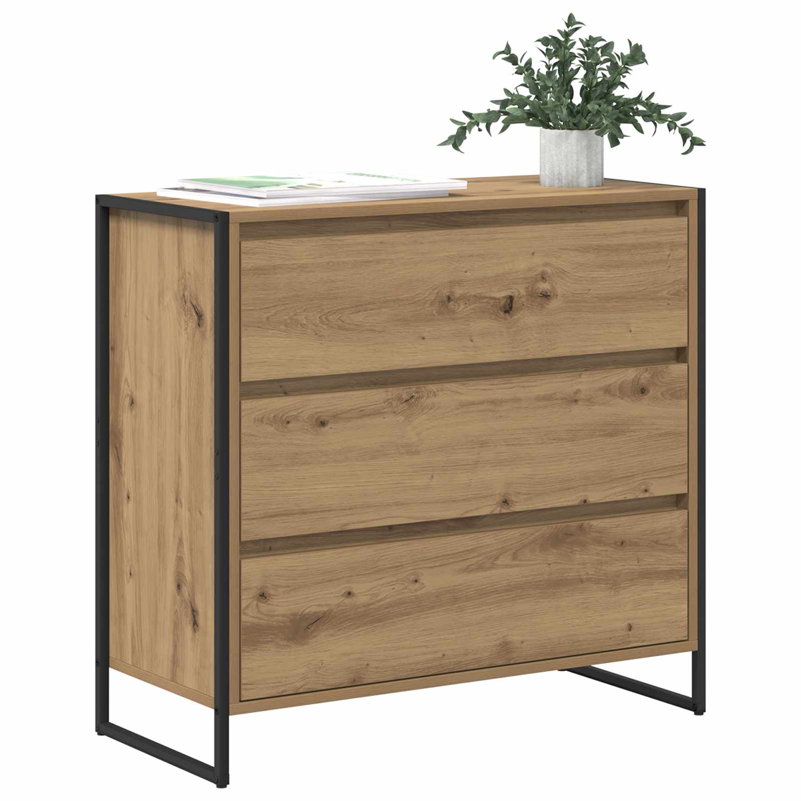 Buffet Chêne artisan 79 x 36 x 75.5 cm Bois d'ingénierie - XIOS