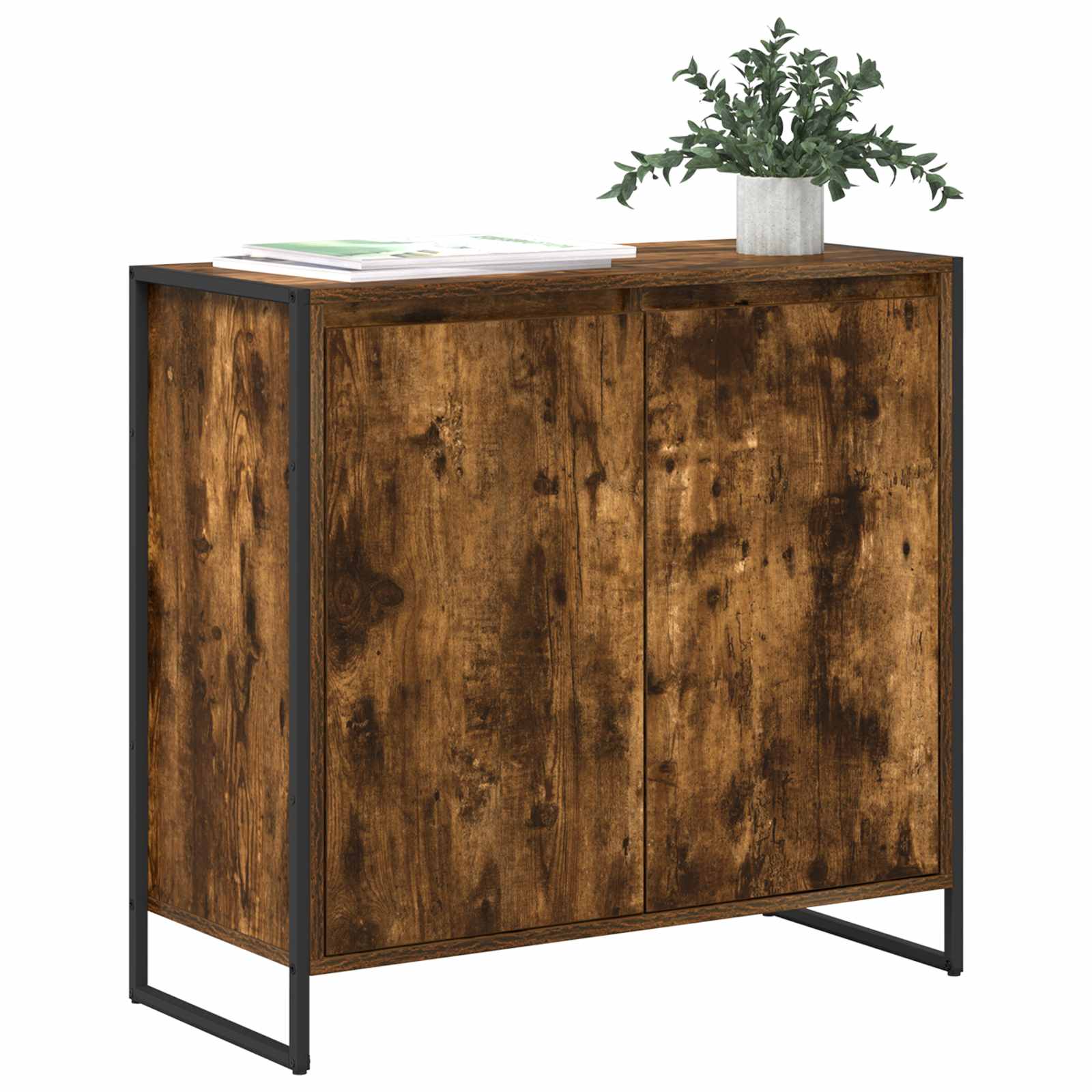 Meuble d'appoint Chêne Fumé 79 x 36 x 75 cm Bois d'ingénierie - XIOS