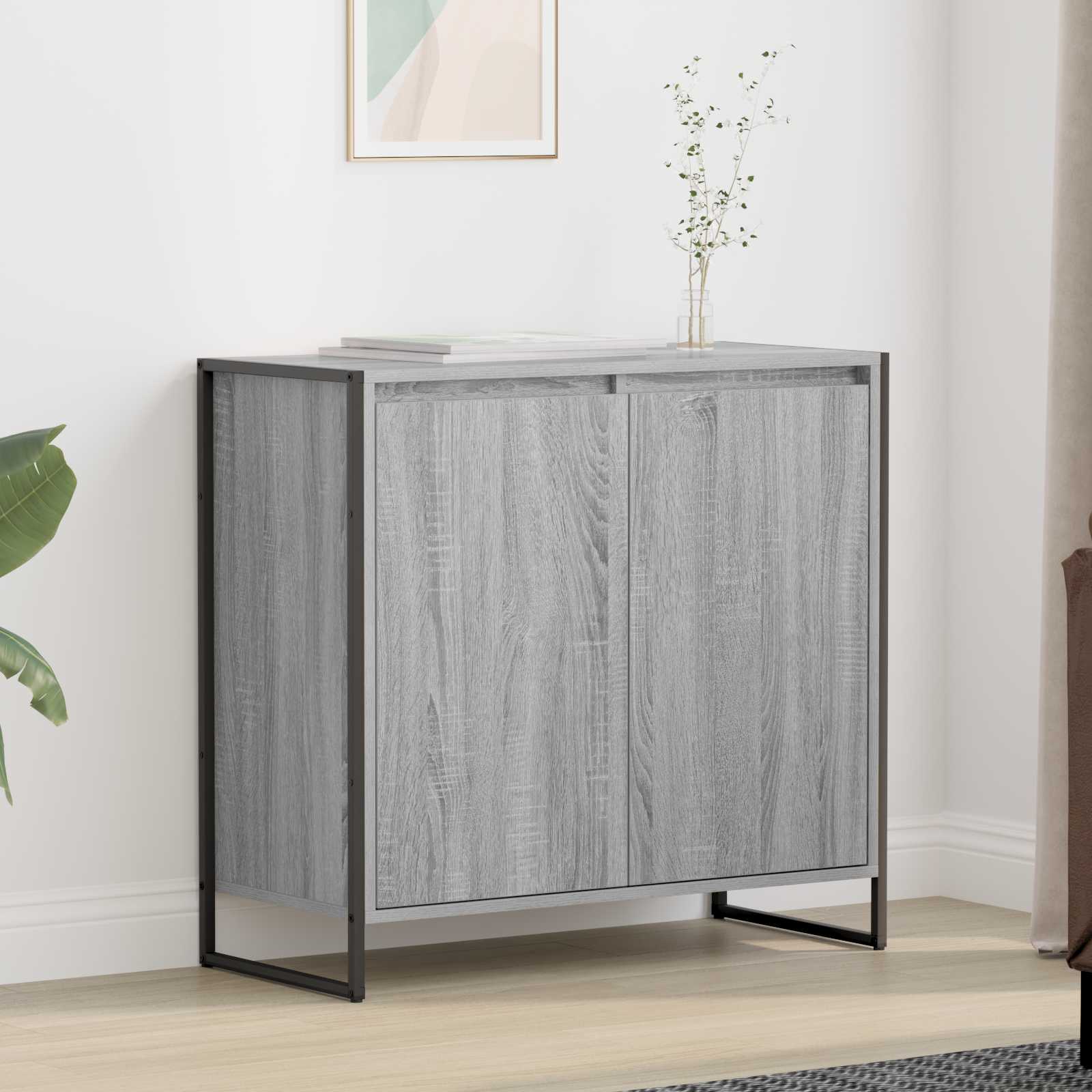 Meuble d'appoint Gris Sonoma 79 x 36 x 75 cm Bois d'ingénierie - XIOS