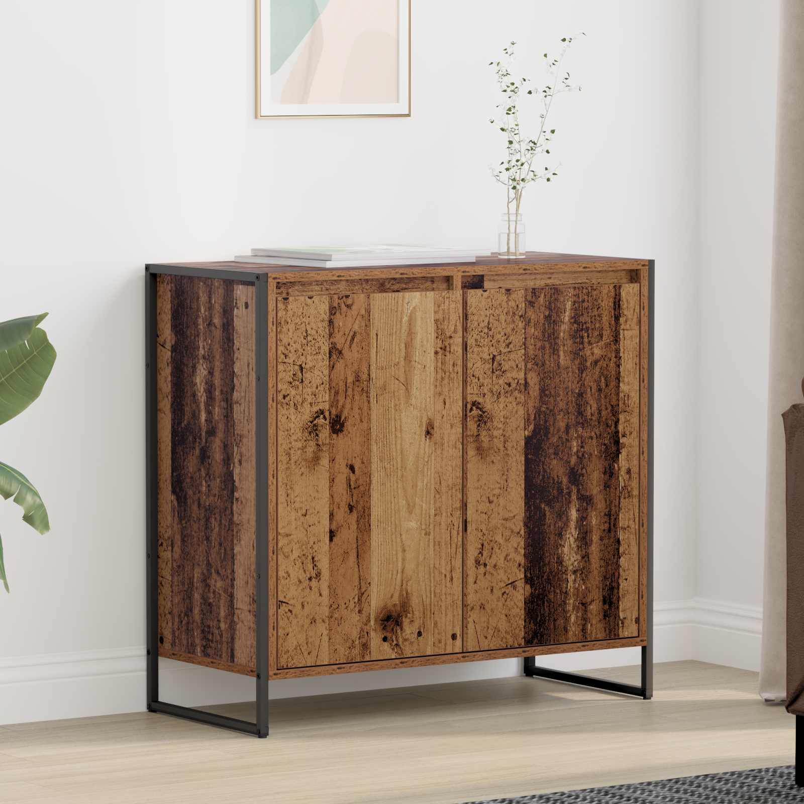 Meuble d'appoint Bois Ancien 79 x 36 x 75 cm Bois d'ingénierie - XIOS