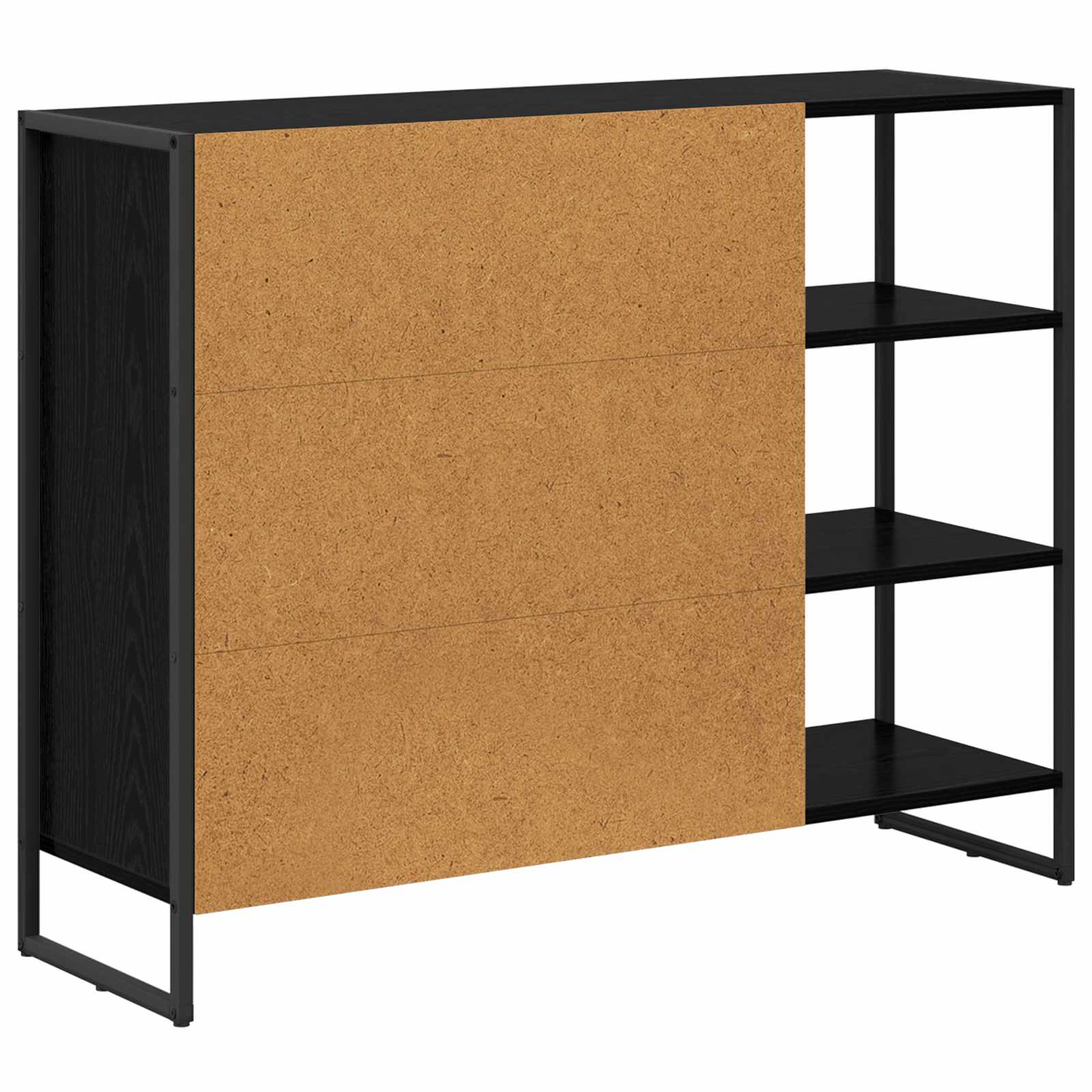 Meuble d'appoint Chêne noir 96,5 x 30 x 75 cm Bois d'ingénierie - XIOS