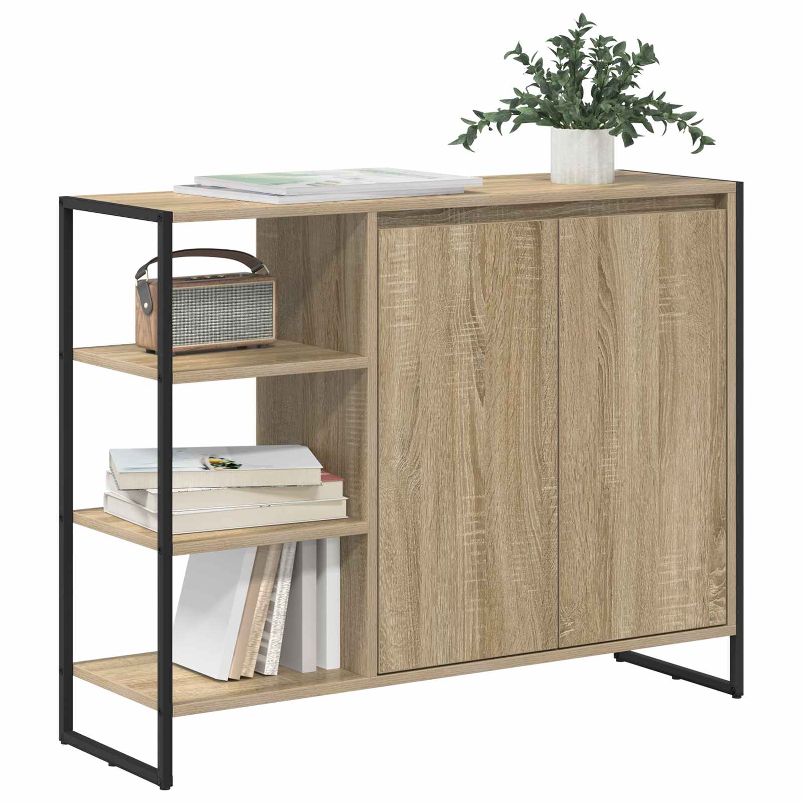 Meuble d'appoint Sonoma 96,5 x 30 x 75 cm Bois d'ingénierie - XIOS