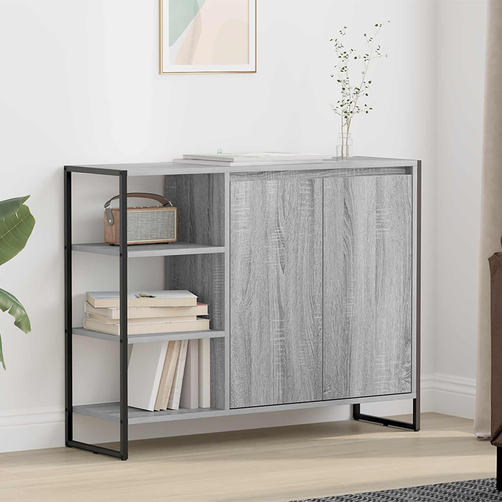 Meuble d'appoint Gris Sonoma 96,5 x 30 x 75 cm - XIOS
