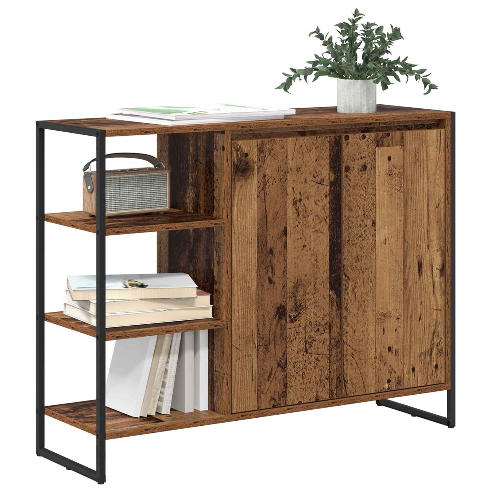 Meuble d'appoint Bois Ancien 96,5 x 30 x 75 cm - XIOS