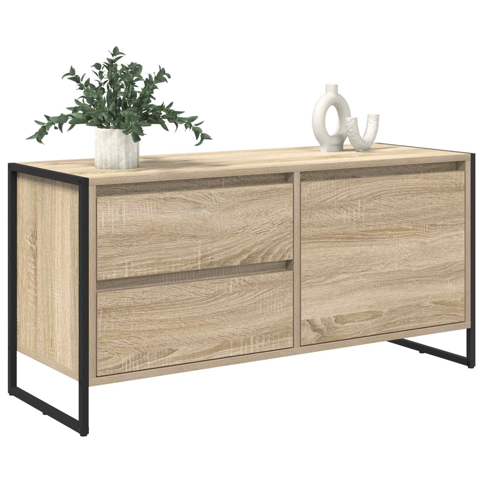 Meuble TV Sonoma 100 x 36 x 49.5 cm Bois d'ingénierie - XIOS