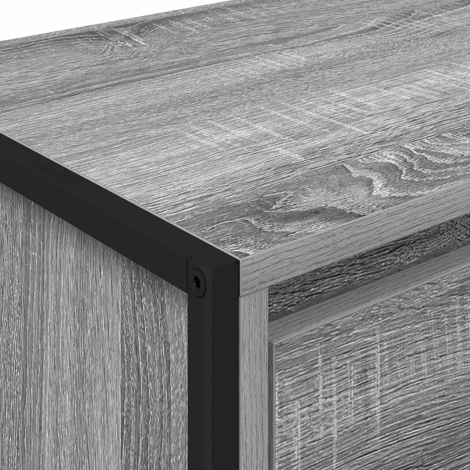 Meuble TV Gris Sonoma 100 x 36 x 49.5 cm Bois d'ingénierie - XIOS