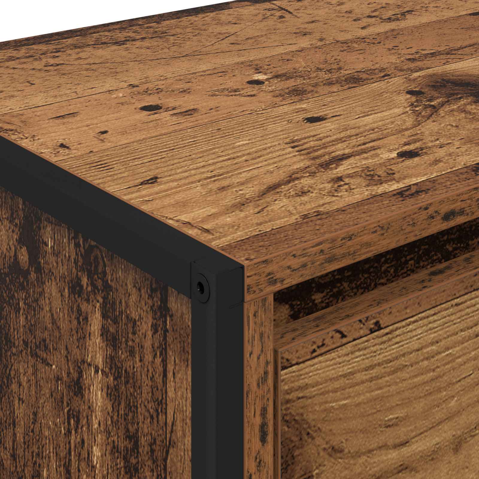 Meuble TV Bois Ancien 100 x 36 x 49.5 cm Bois d'ingénierie - XIOS