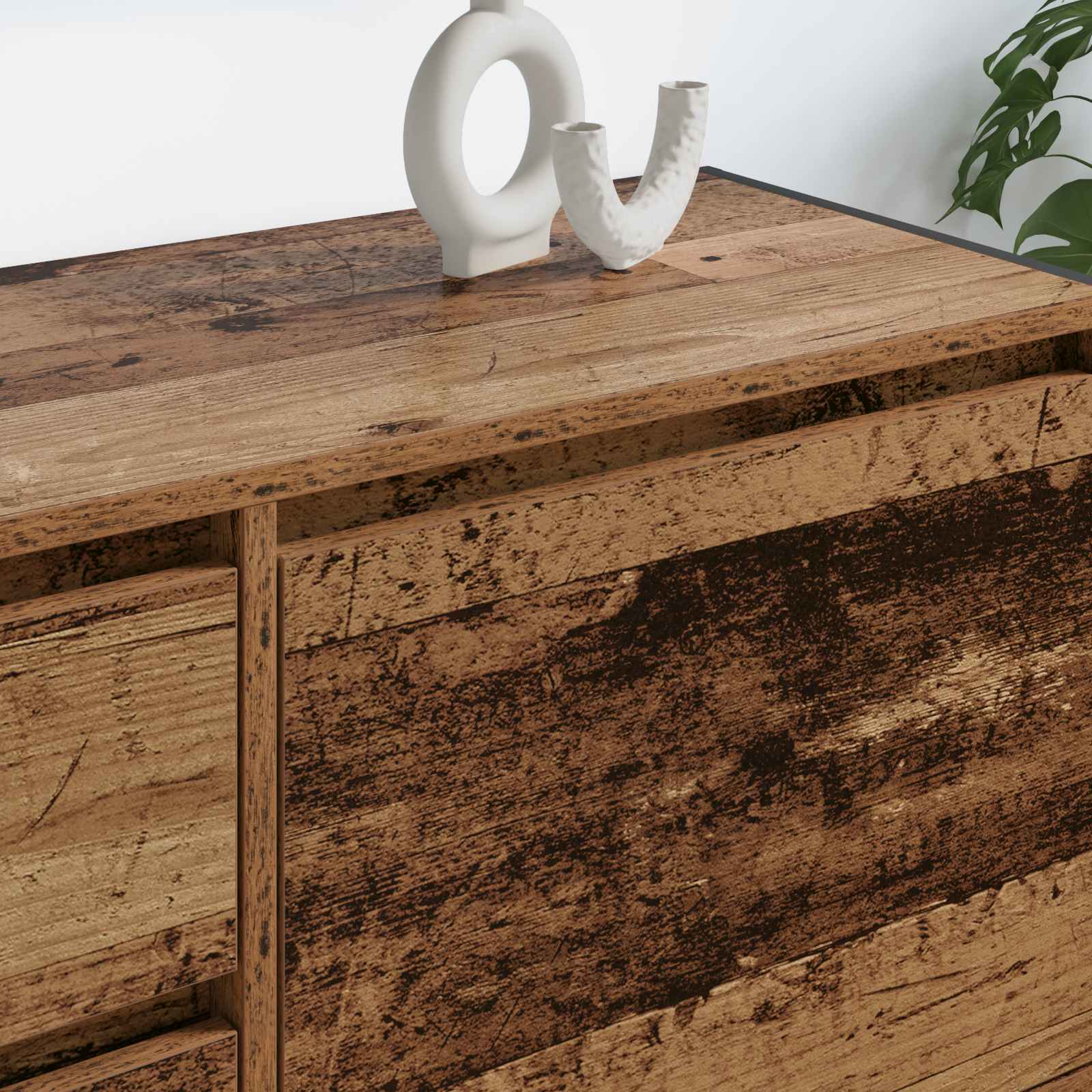 Meuble TV Bois Ancien 100 x 36 x 49.5 cm Bois d'ingénierie - XIOS