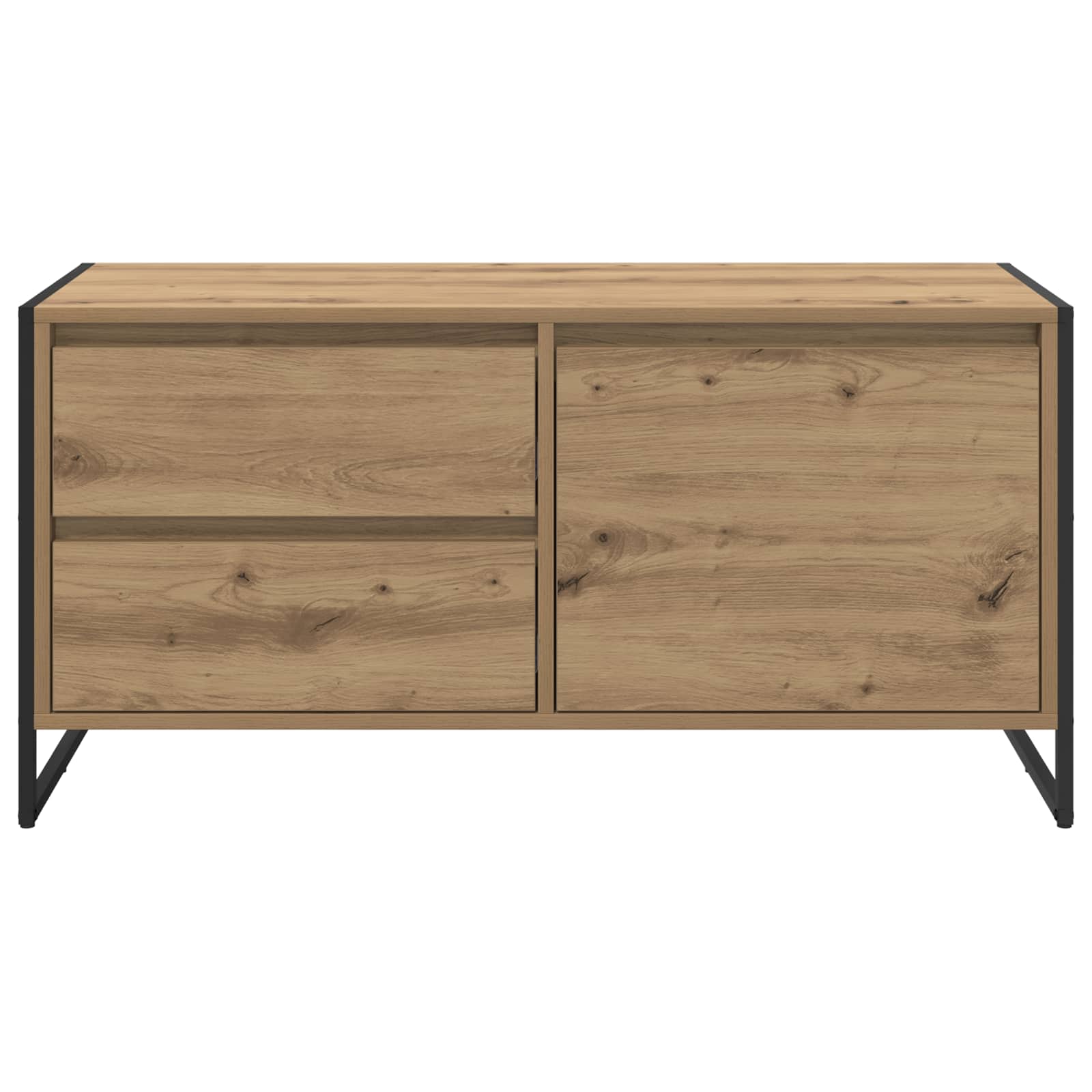 Meuble TV Chêne artisan 100 x 36 x 49.5 cm Bois d'ingénierie - XIOS