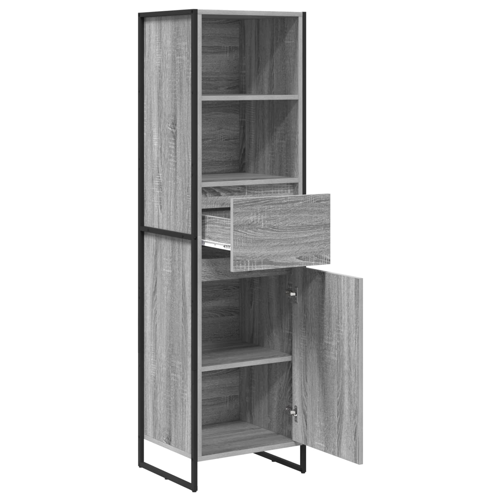 Bibliothèque Gris Sonoma 43 x 36 x 150.5 cm Bois d'ingénierie - XIOS