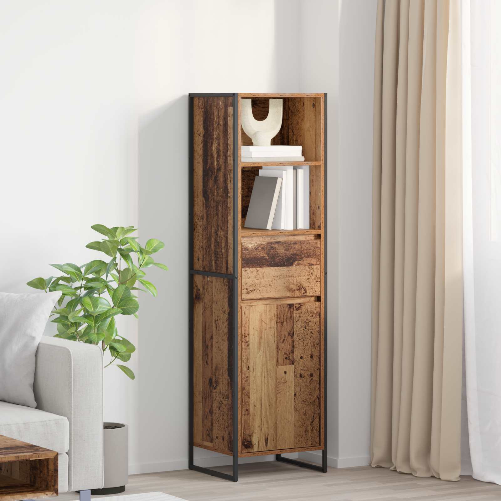Bibliothèque Bois Ancien 43 x 36 x 150.5 cm Bois d'ingénierie - XIOS