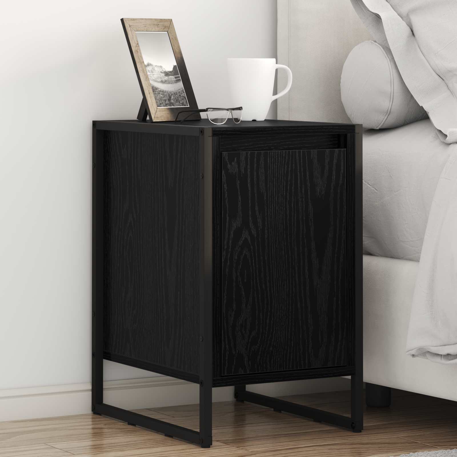 Table de chevet 2 pcs Chêne noir 39,5 x 30 x 50 cm - XIOS