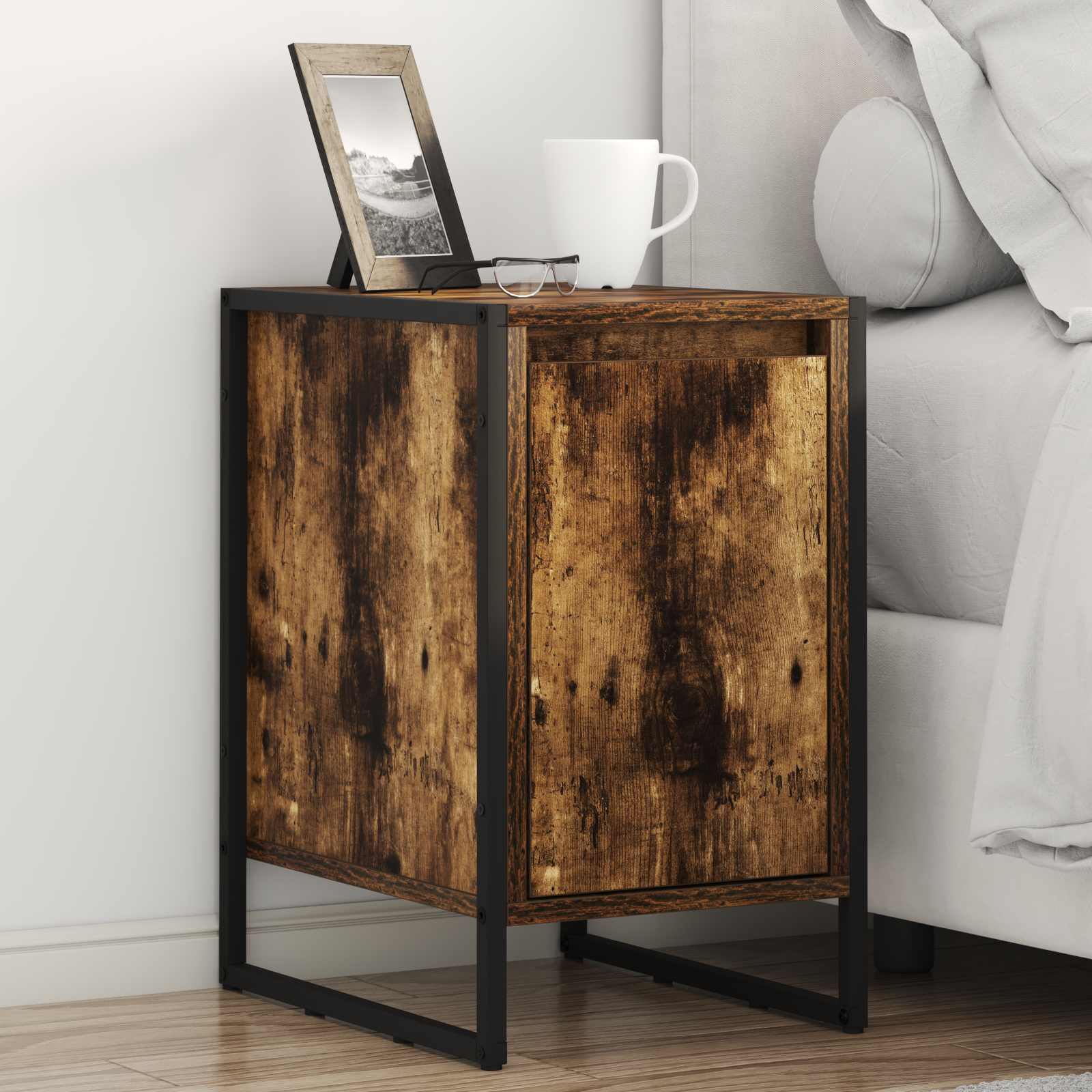 Table de chevet 2 pcs Chêne Fumé 39,5 x 30 x 50 cm - XIOS