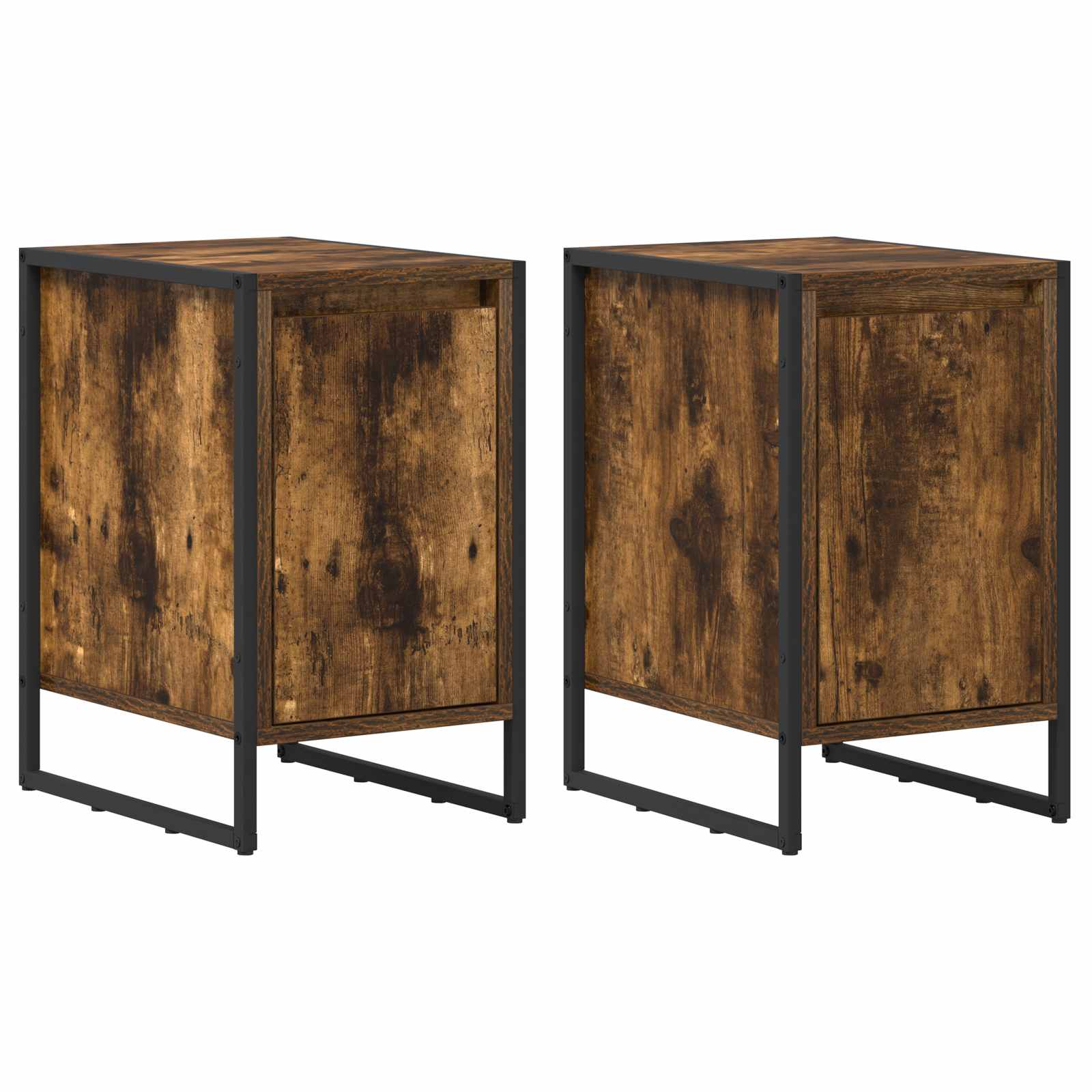 Table de chevet 2 pcs Chêne Fumé 39,5 x 30 x 50 cm - XIOS