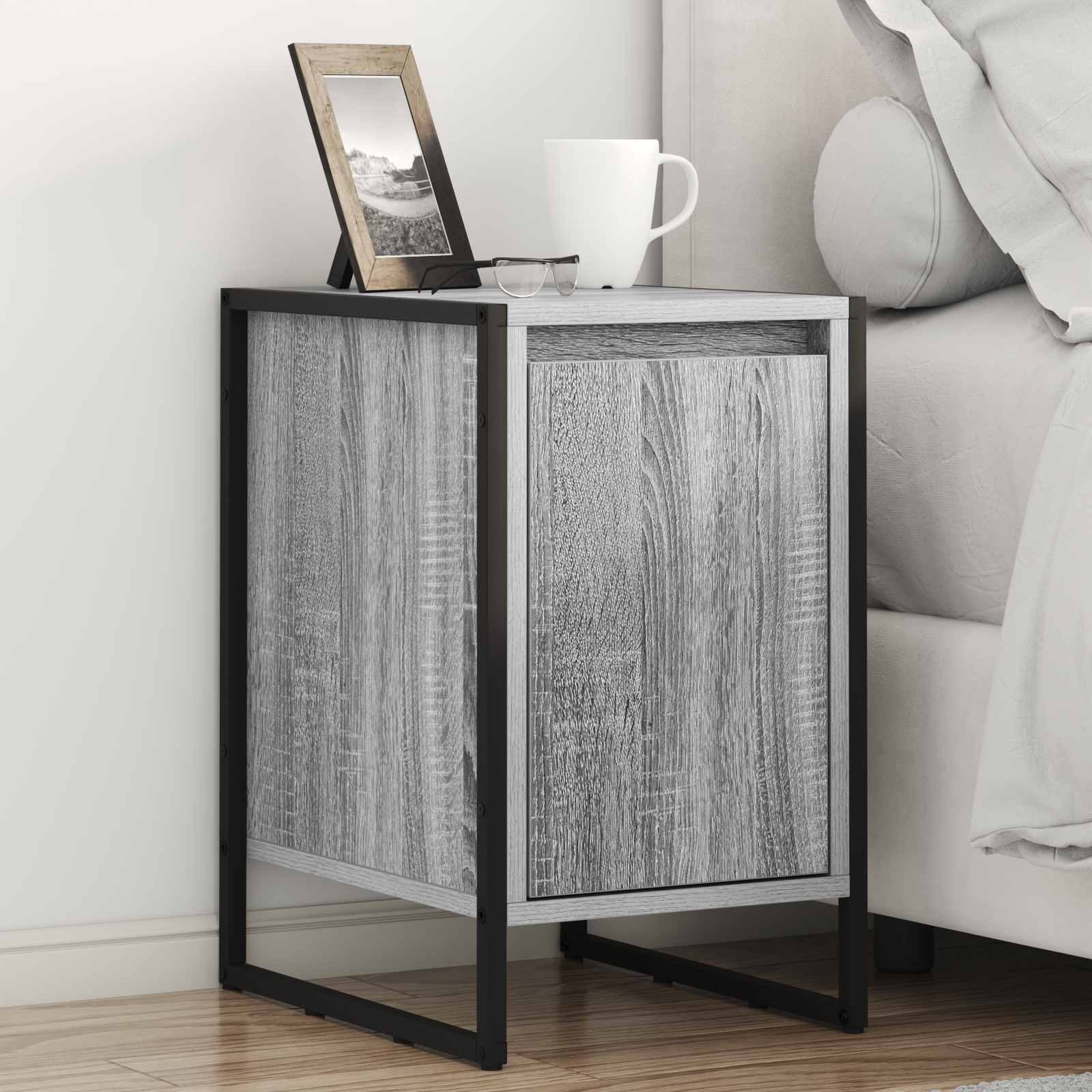 Table de chevet 2 pcs Gris Sonoma 39,5 x 30 x 50 cm - XIOS