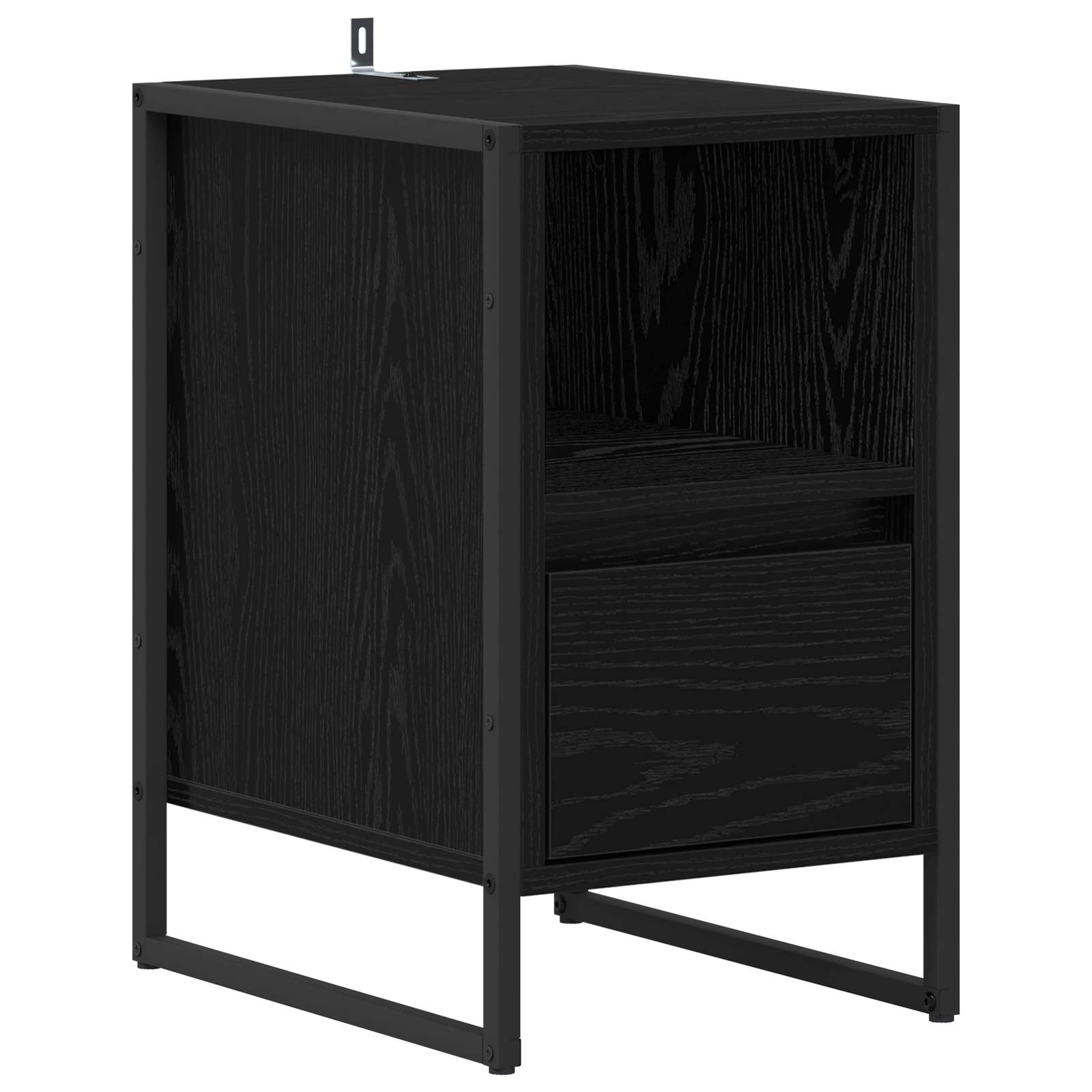 Table de chevet avec tiroir 2 pcs Chêne noir 39,5 x 30 x 50 cm - XIOS