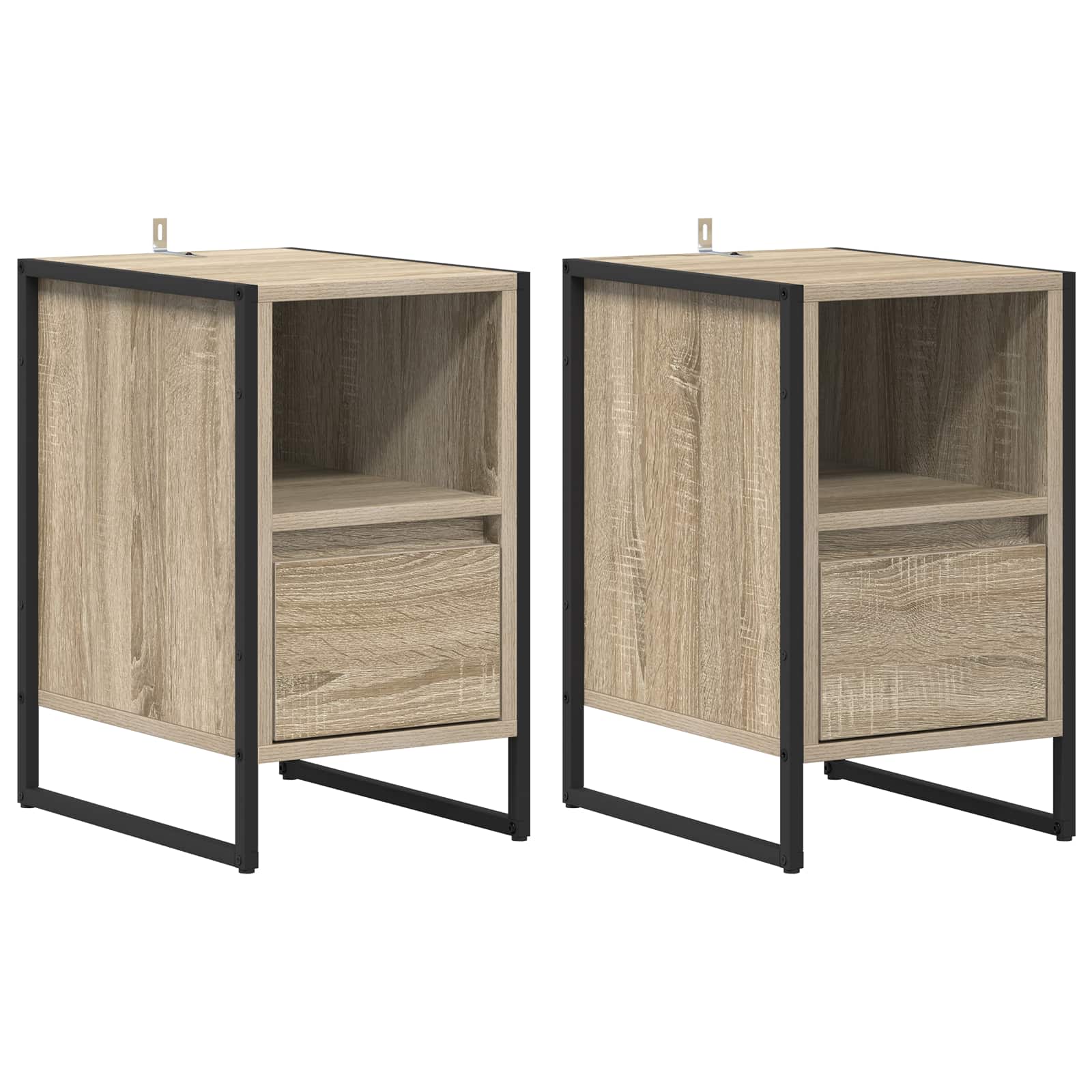 Table de chevet avec tiroir 2 pcs Sonoma 39,5 x 30 x 50 cm - XIOS