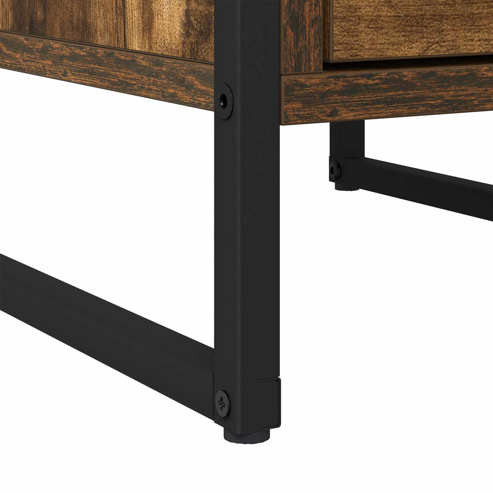 Table de chevet avec tiroir 2 pcs Chêne Fumé 39,5 x 30 x 50 cm - XIOS