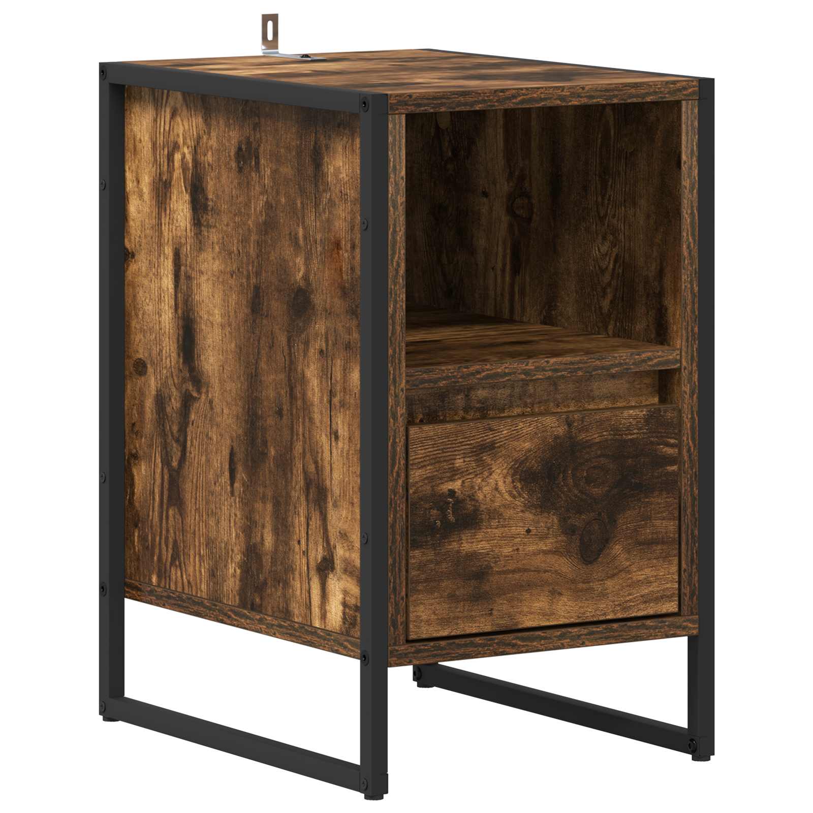 Table de chevet avec tiroir 2 pcs Chêne Fumé 39,5 x 30 x 50 cm - XIOS
