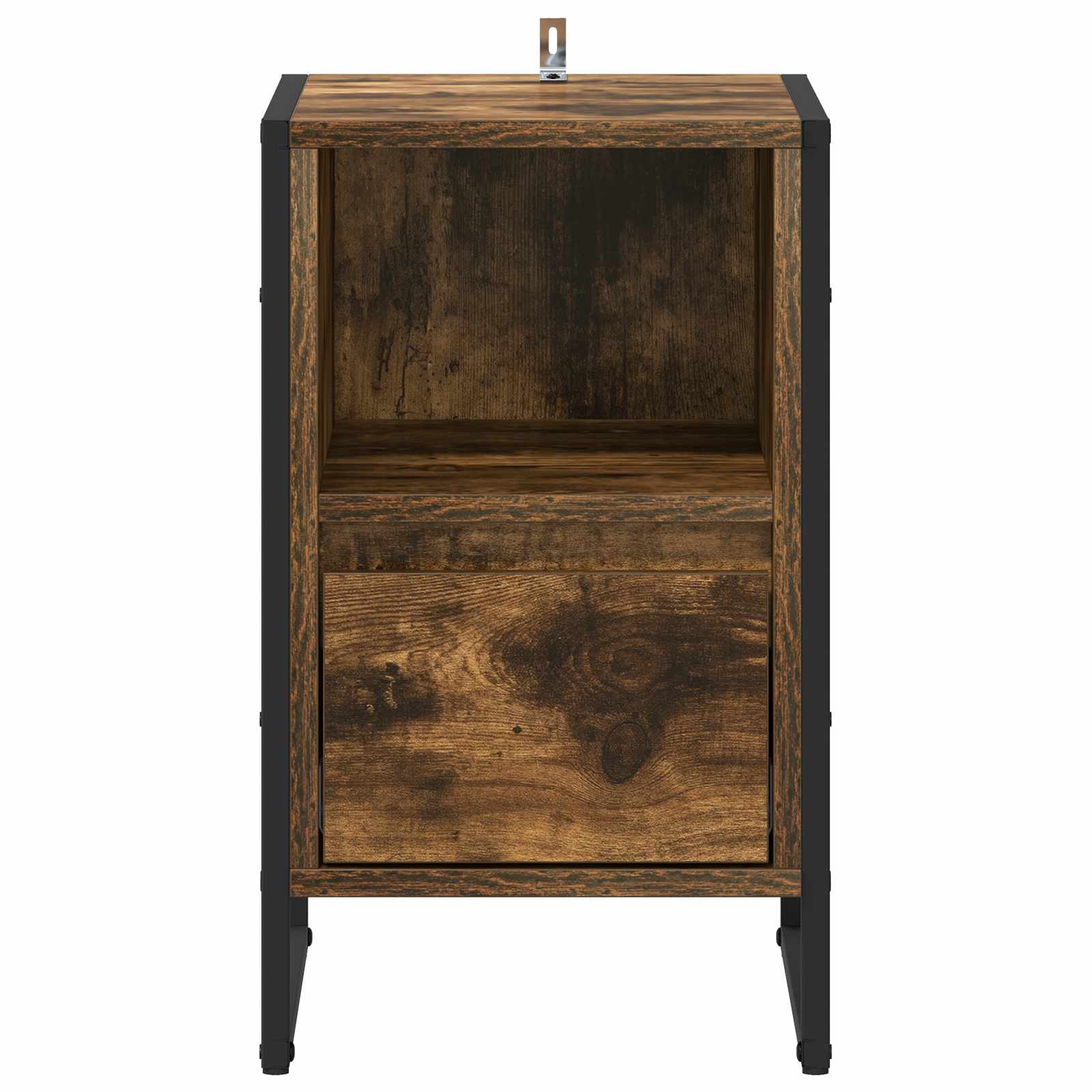 Table de chevet avec tiroir 2 pcs Chêne Fumé 39,5 x 30 x 50 cm - XIOS