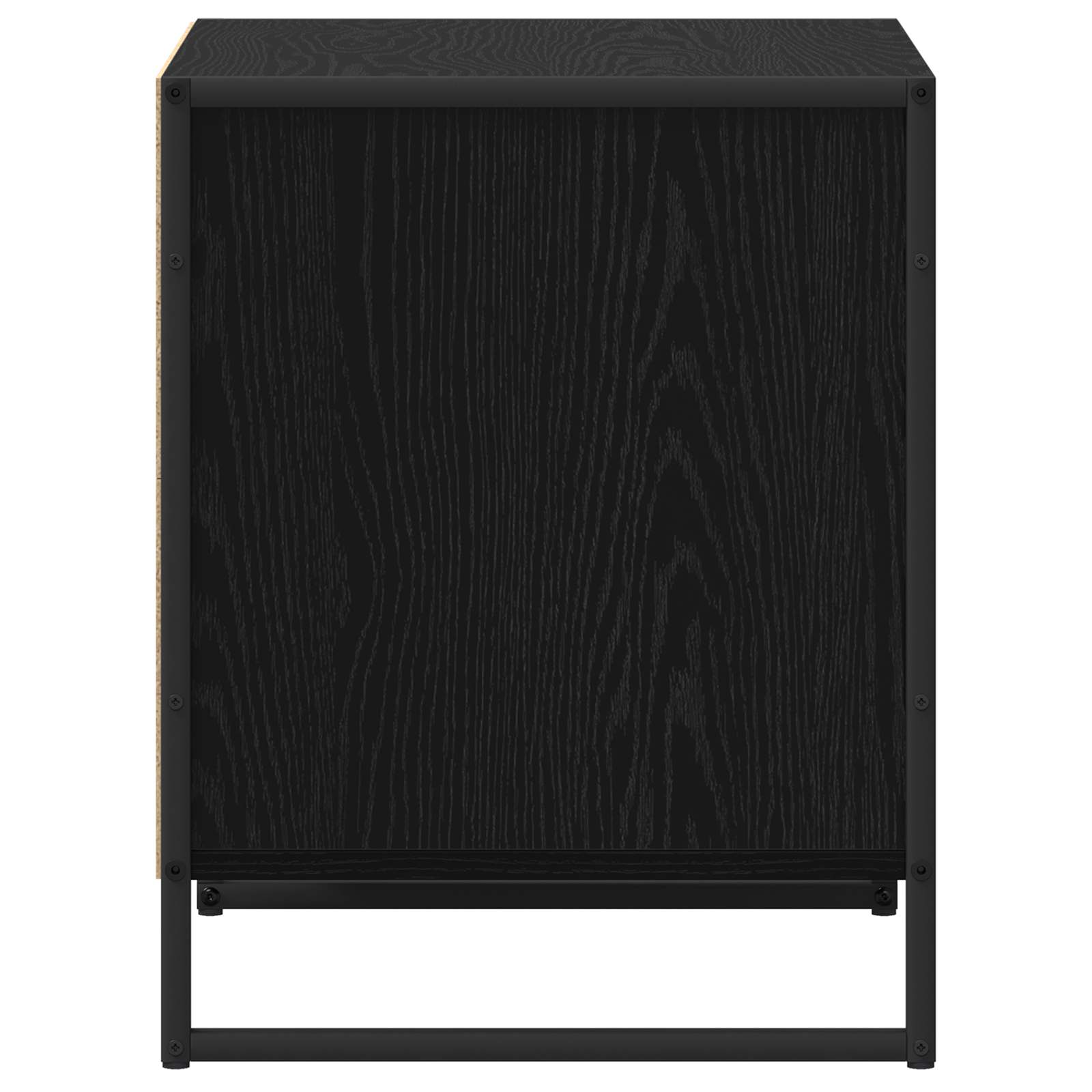 Table de chevet avec tiroir 2 pcs Chêne noir 50 x 39,5 x 50 cm - XIOS