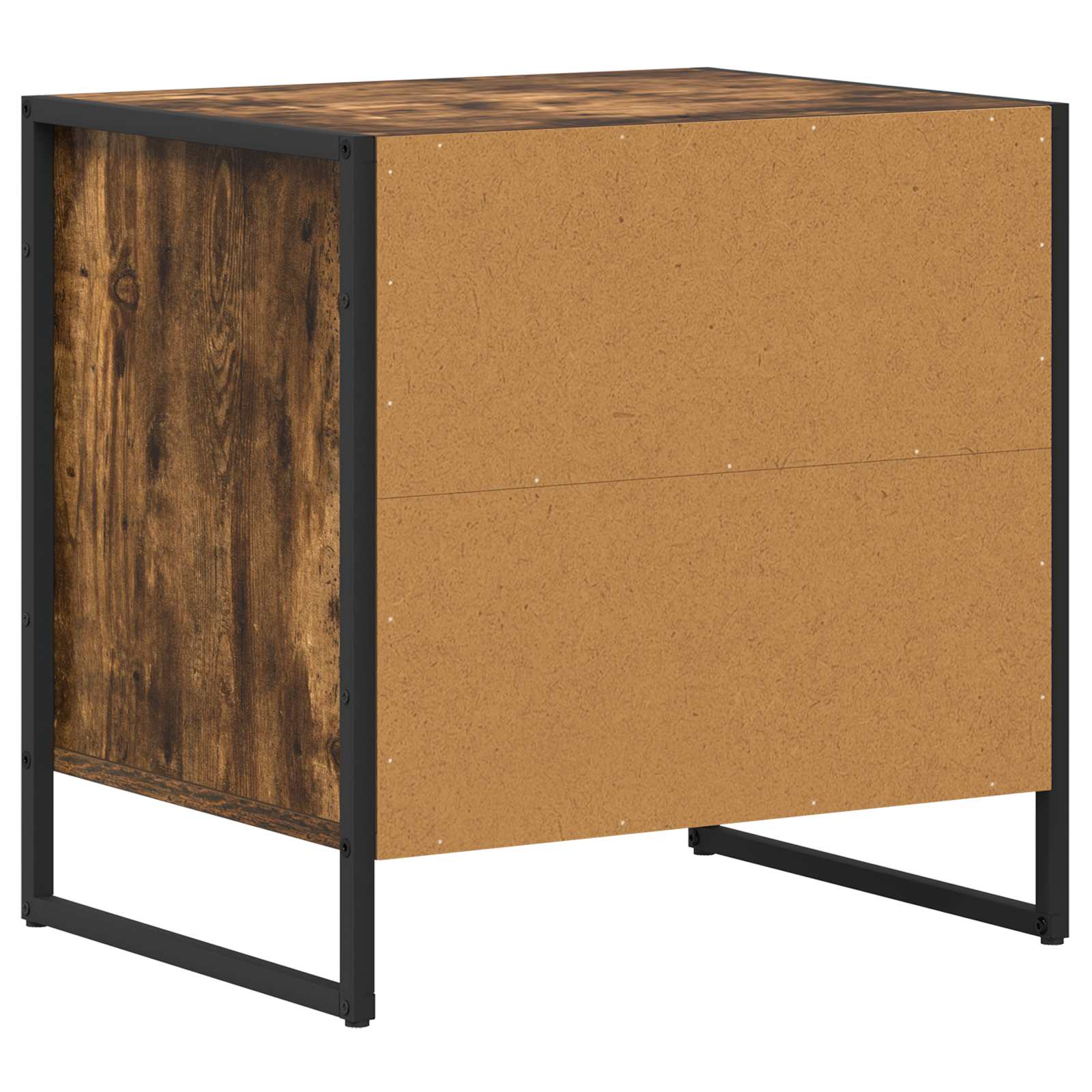 Table de chevet avec tiroir 2 pcs Chêne Fumé 50 x 39,5 x 50 cm - XIOS