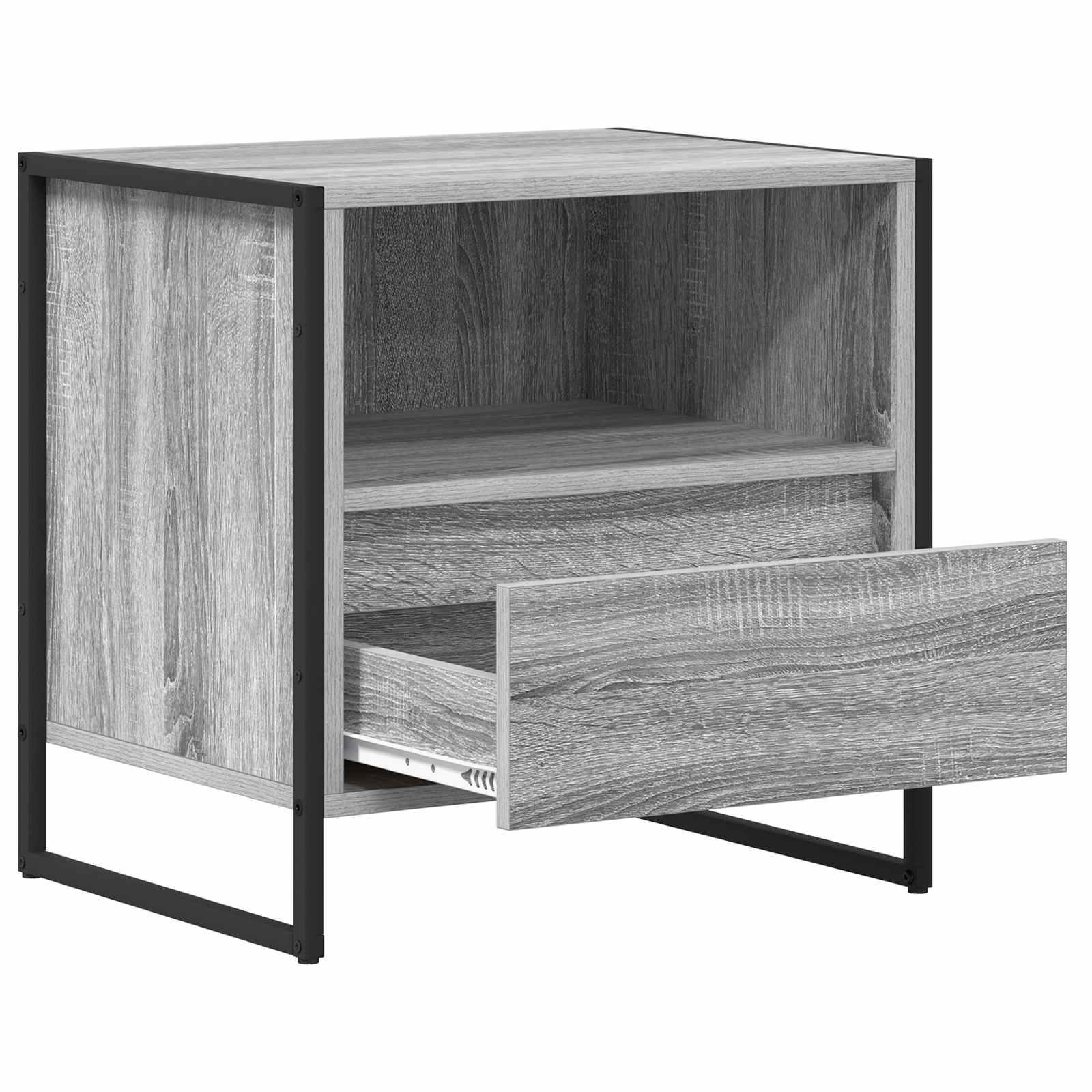 Table de chevet avec tiroir 2 pcs Gris Sonoma 50 x 39,5 x 50 cm - XIOS