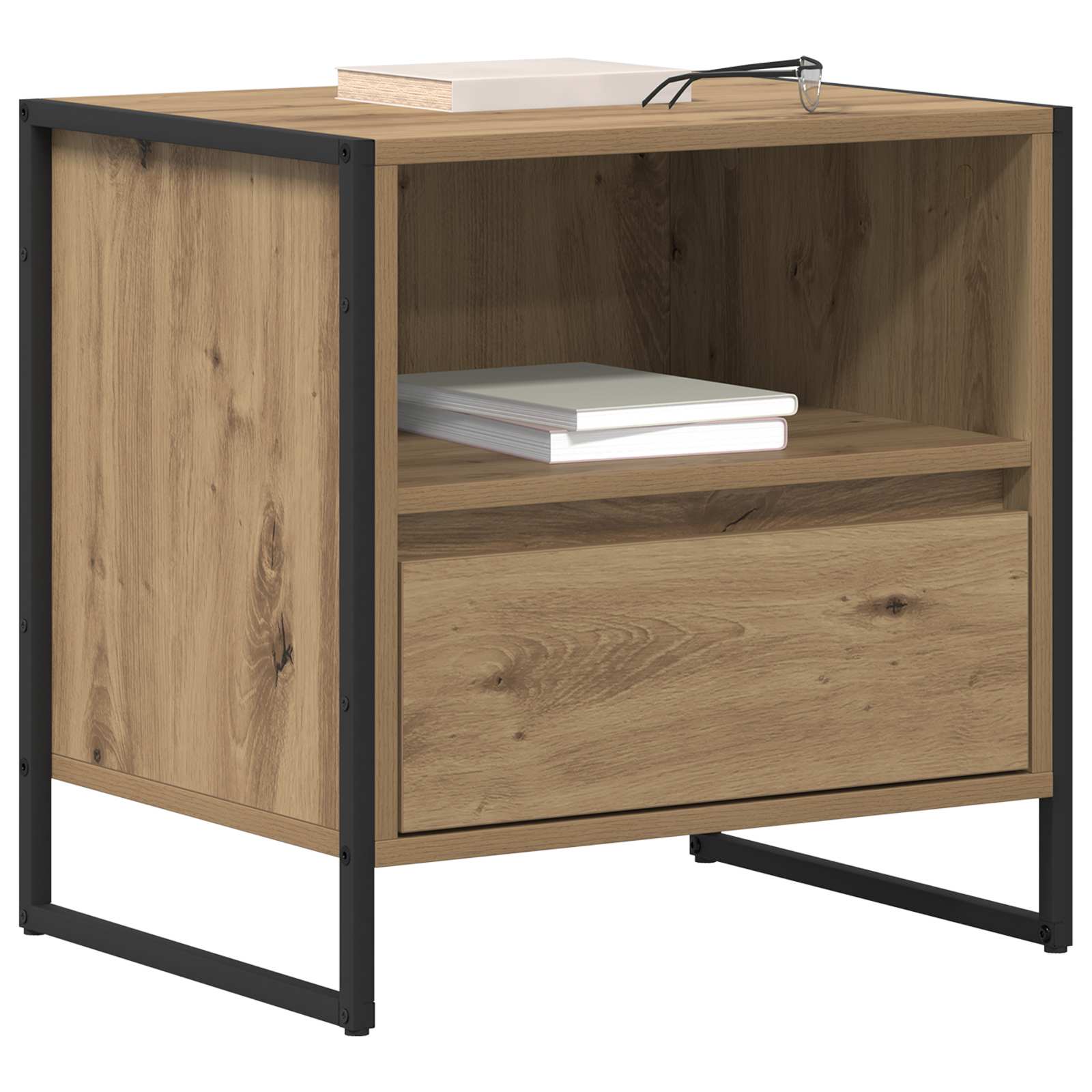 Table de chevet 2 pcs Chêne artisan 50 x 39,5 x 50 cm - XIOS