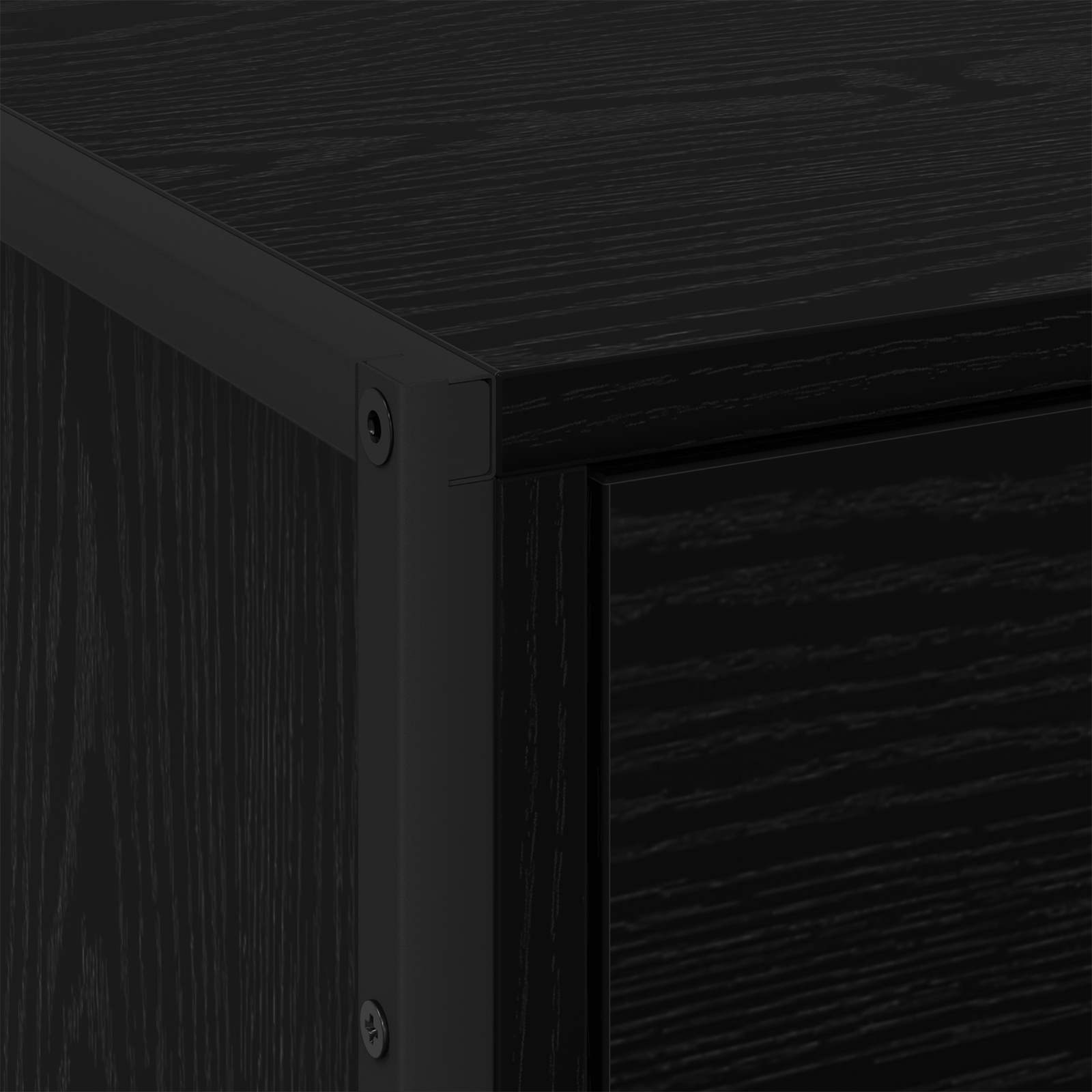 Table de chevet Chêne noir 50 x 39,5 x 50 cm Bois d'ingénierie - XIOS