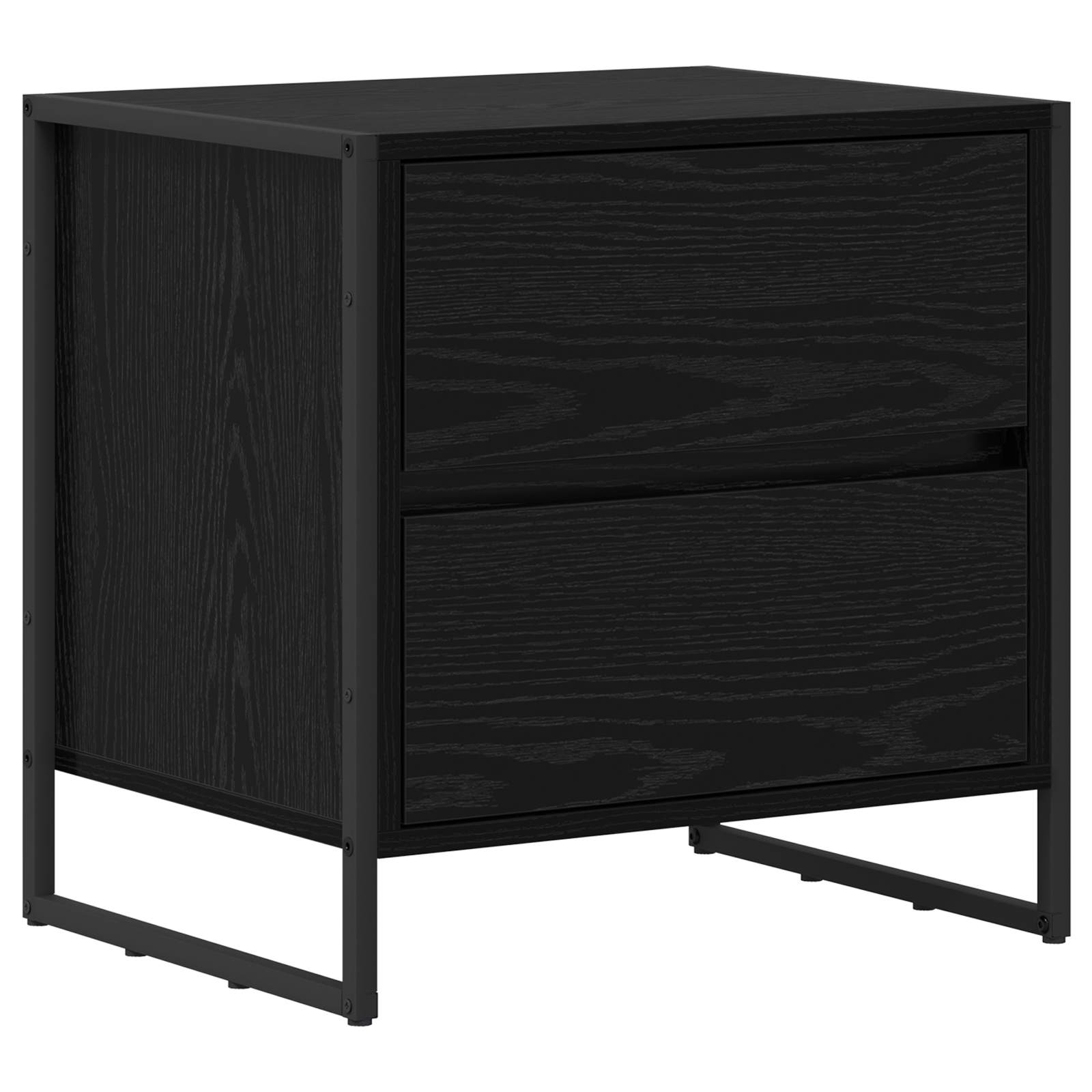 Table de chevet Chêne noir 50 x 39,5 x 50 cm Bois d'ingénierie - XIOS