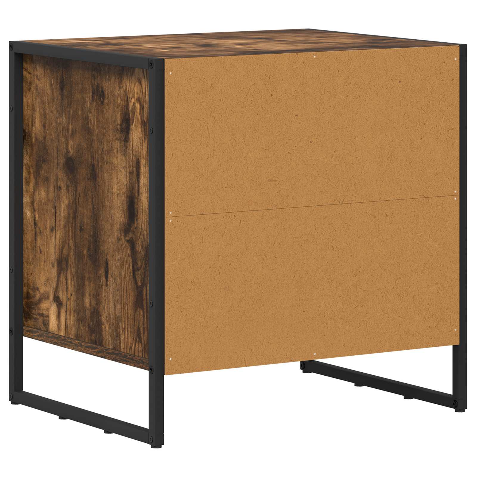 Table de chevet avec tiroir 2 pcs Chêne Fumé 50 x 39,5 x 50 cm - XIOS