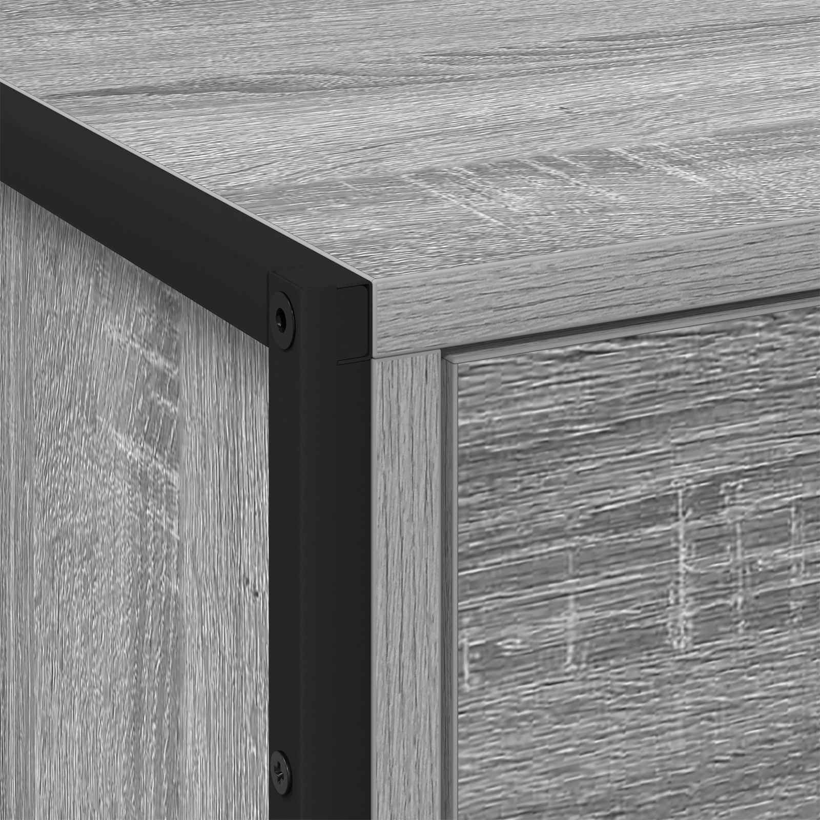 Table de chevet Gris Sonoma 50 x 39,5 x 50 cm Bois d'ingénierie - XIOS