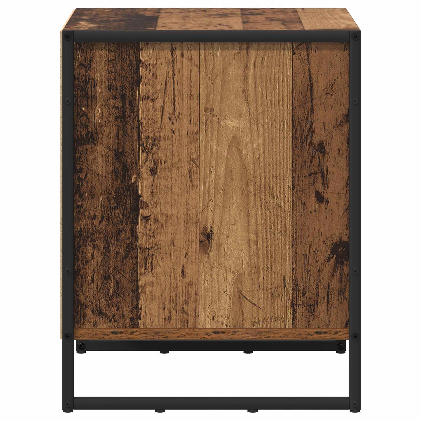 Table de chevet avec tiroir 2 pcs Bois Ancien 50 x 39,5 x 50 cm - XIOS