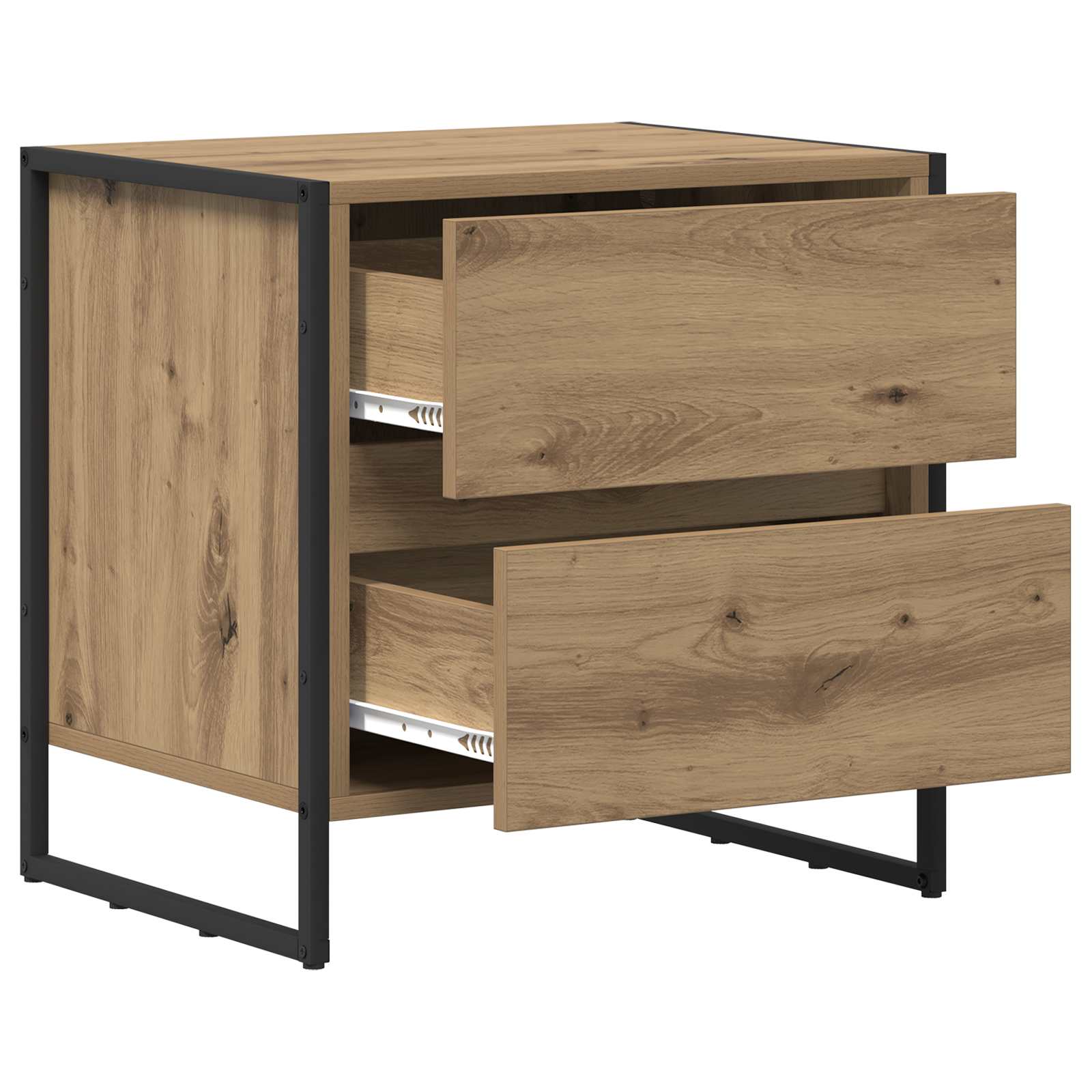 Table de chevet 2 pcs Chêne artisan 50 x 39,5 x 50 cm - XIOS