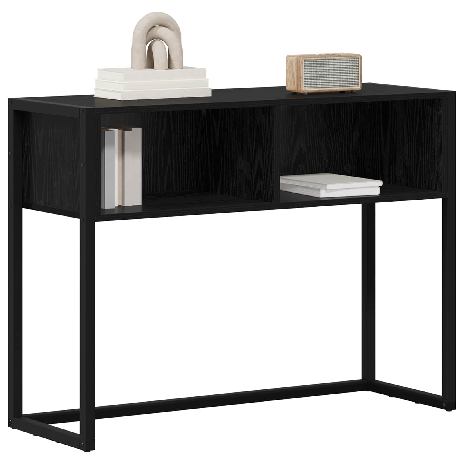 Table d'appoint Chêne noir 100 x 36 x 75 cm Bois d'ingénierie - XIOS