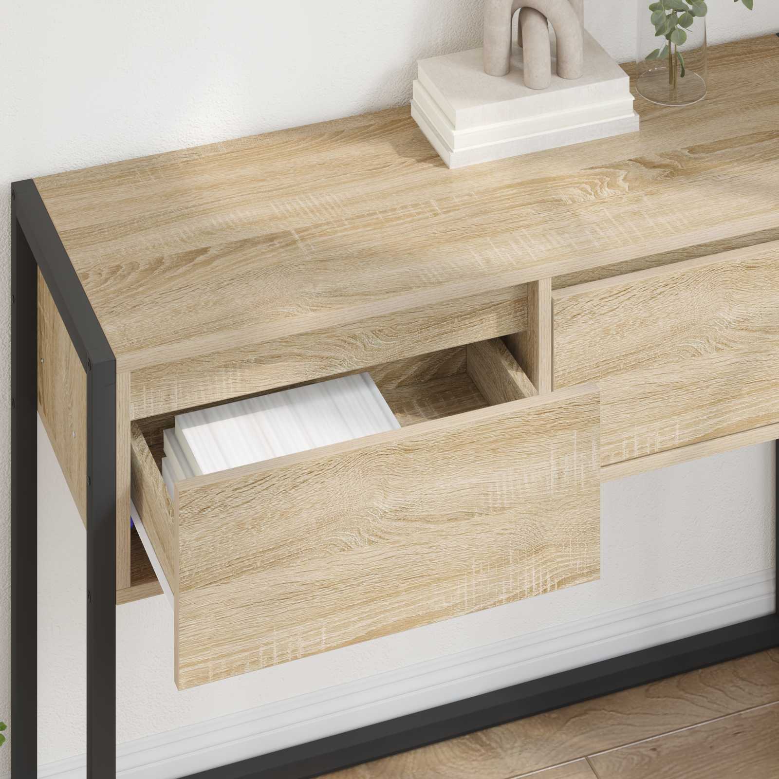 Table d'appoint Sonoma 100 x 36 x 75 cm Bois d'ingénierie - XIOS