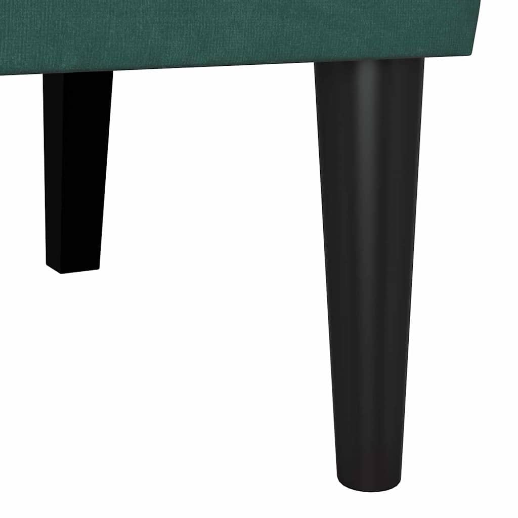 Banc Chesterfield Vert foncé 112 x 65.5 x 75 cm Velours - XIOS