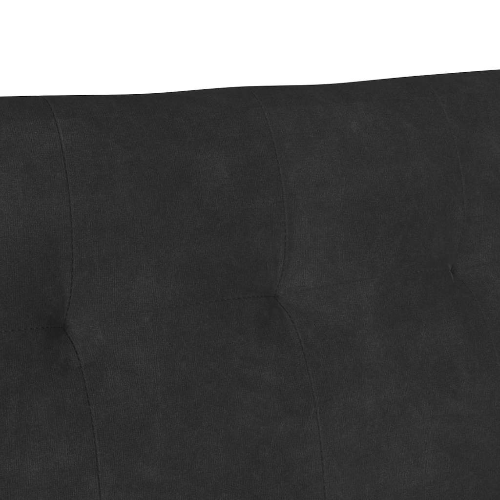 Banc Chesterfield Noir 112 x 65.5 x 75 cm Velours - XIOS