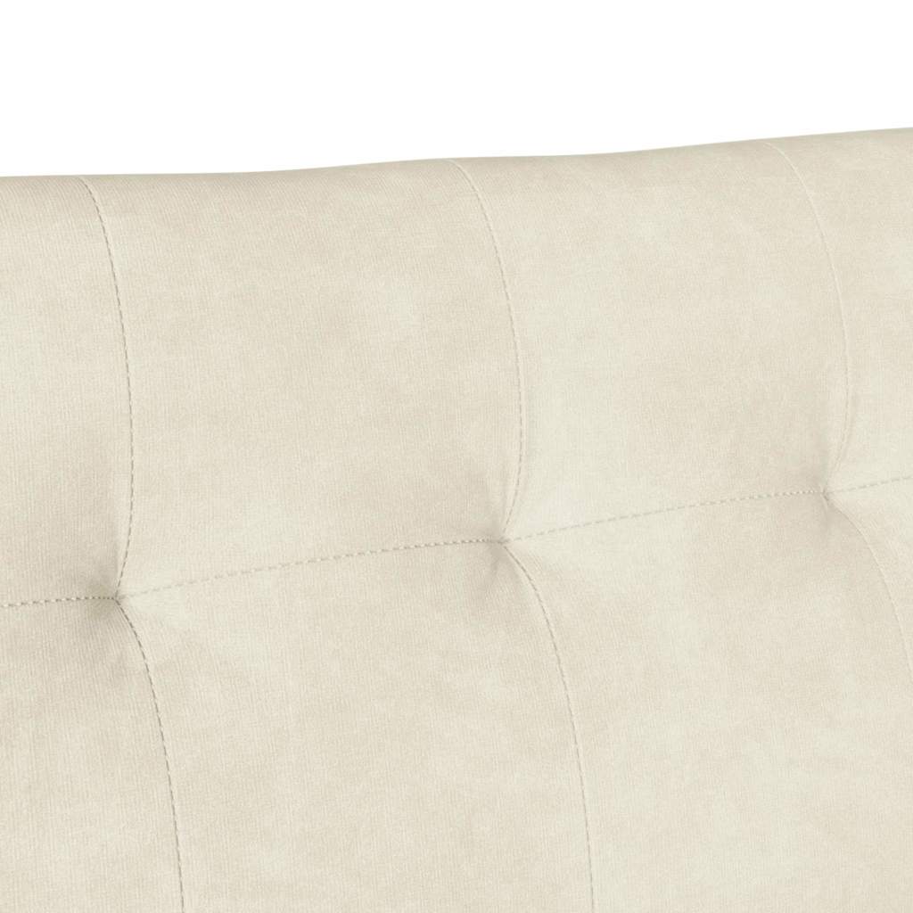 Banc Chesterfield Crème 112 x 65.5 x 75 cm Velours - XIOS