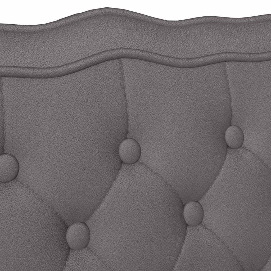 Banc Chesterfield Gris 119.5 x 64.5 x 75 cm Cuir synthétique - XIOS