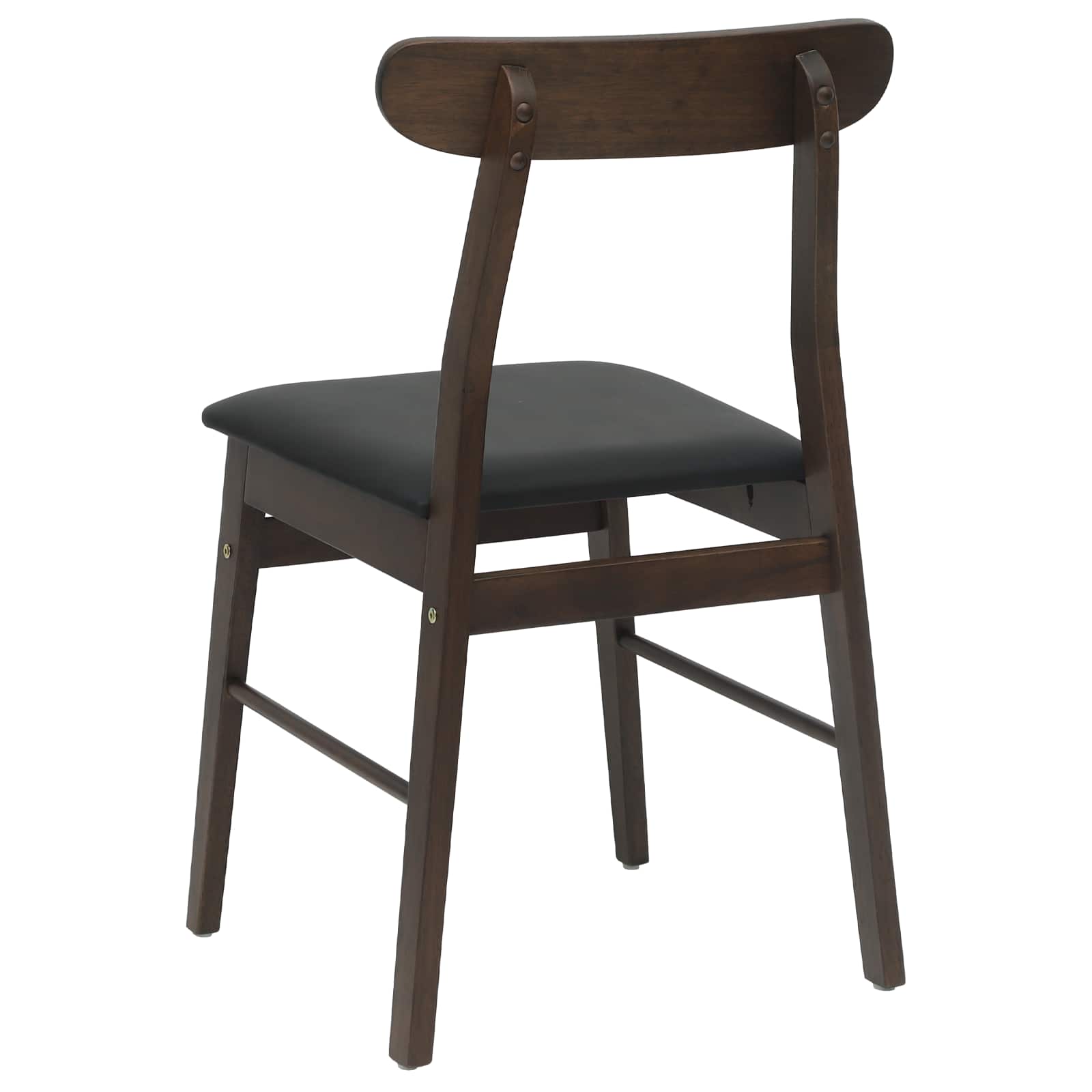 Chaise de salle à manger 2 pcs Marron foncé et Noir - XIOS