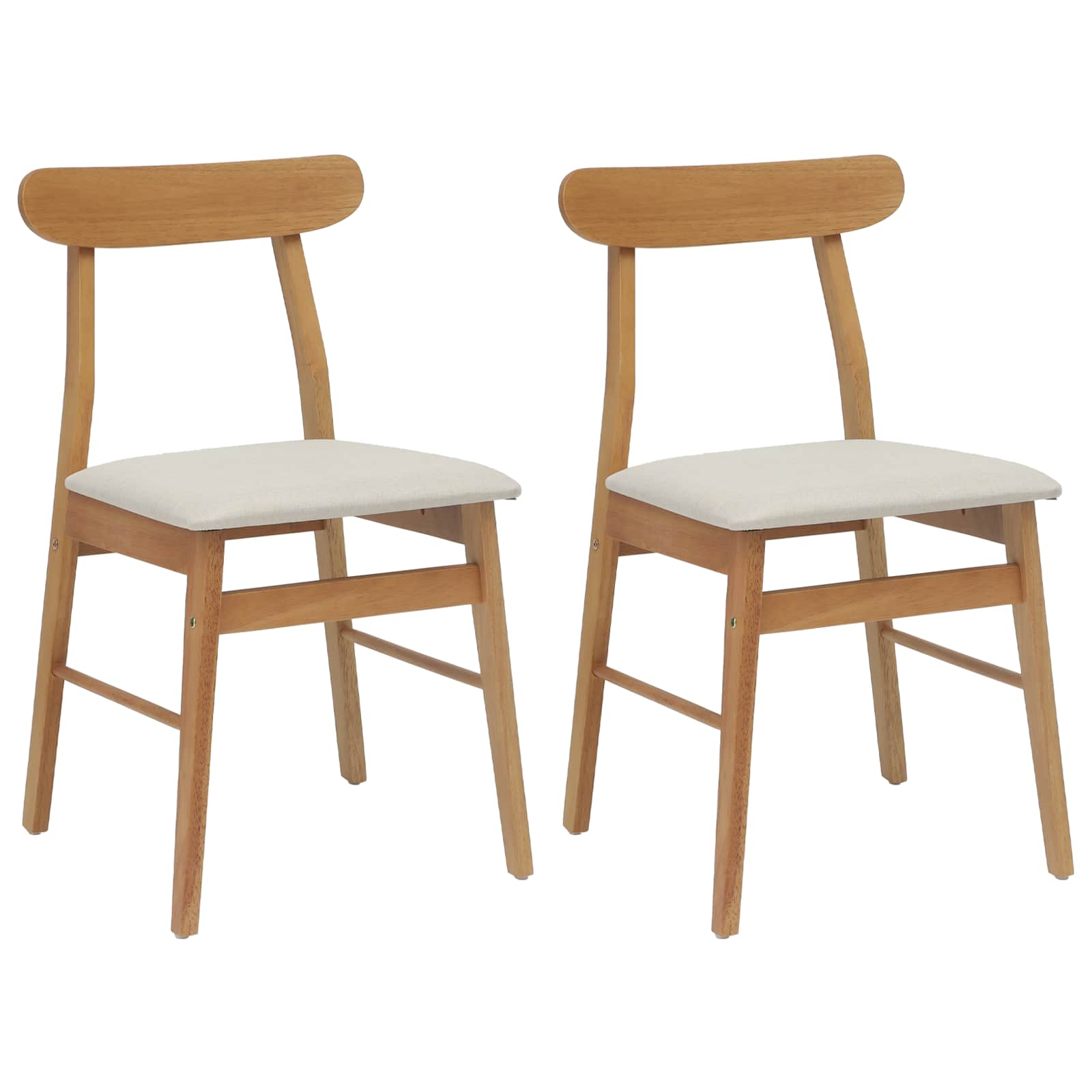 Chaise de salle à manger 2 pcs Naturel et clair - XIOS