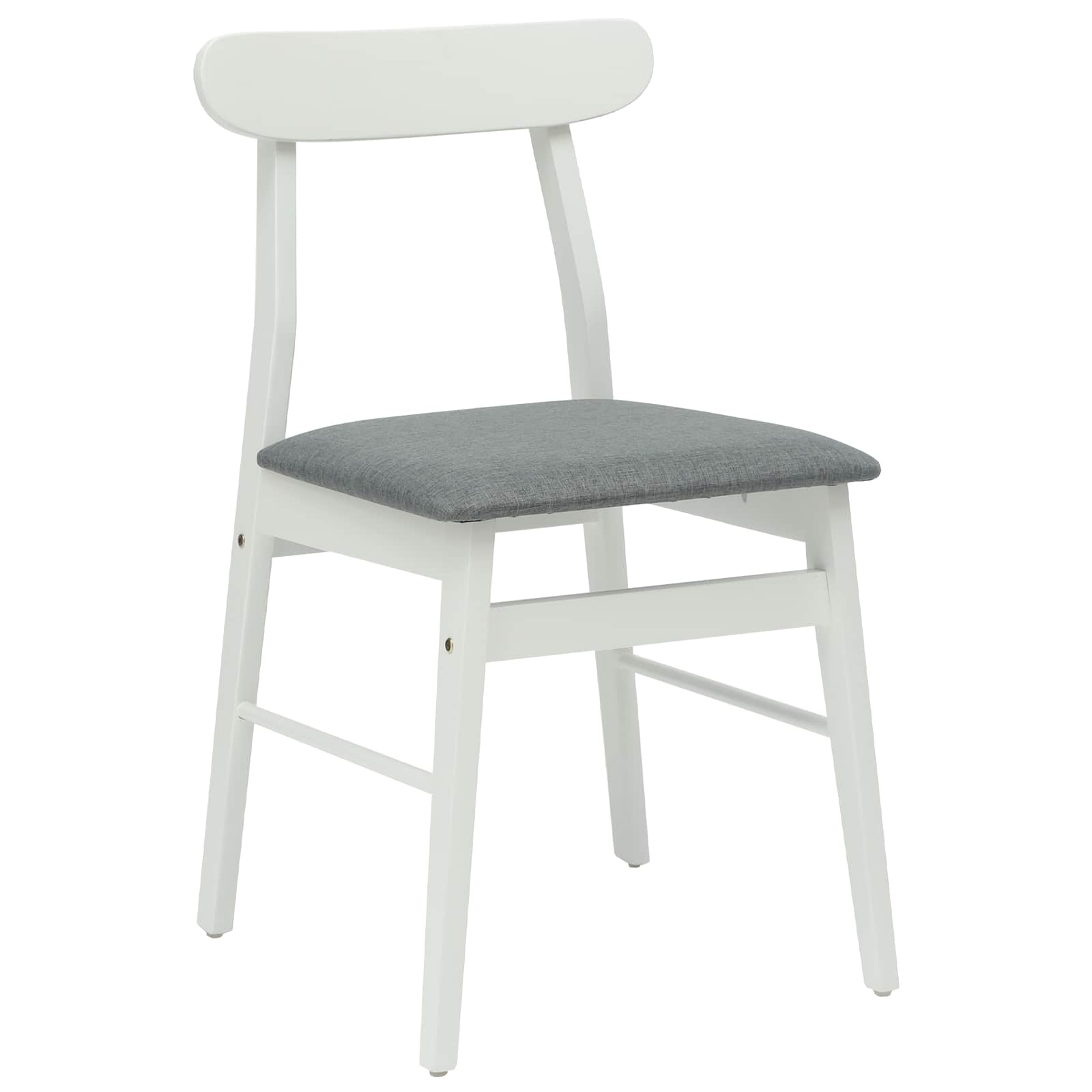 Chaise de salle à manger 2 pcs Blanc et Gris - XIOS